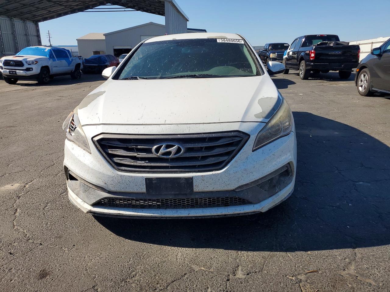 2015 Hyundai Sonata Sport White vin: 5NPE34AF8FH033069