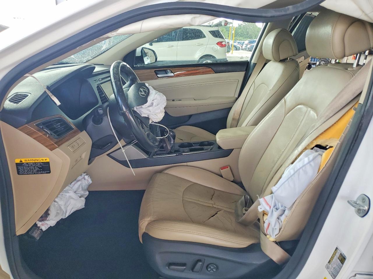 2015 Hyundai Sonata Limited White vin: 5NPE34AF8FH042144