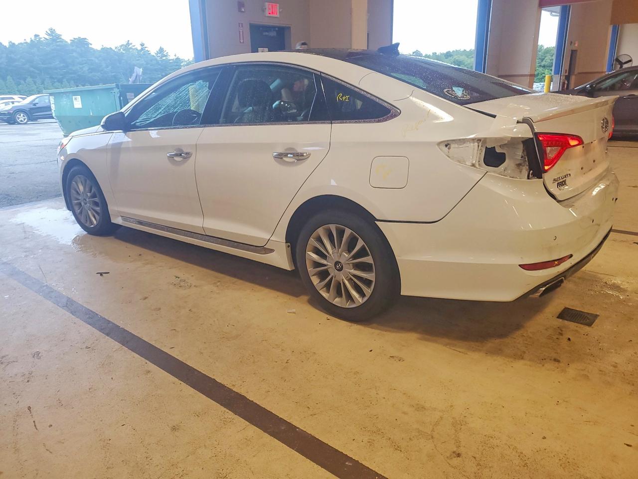 2015 Hyundai Sonata Limited White vin: 5NPE34AF8FH045416