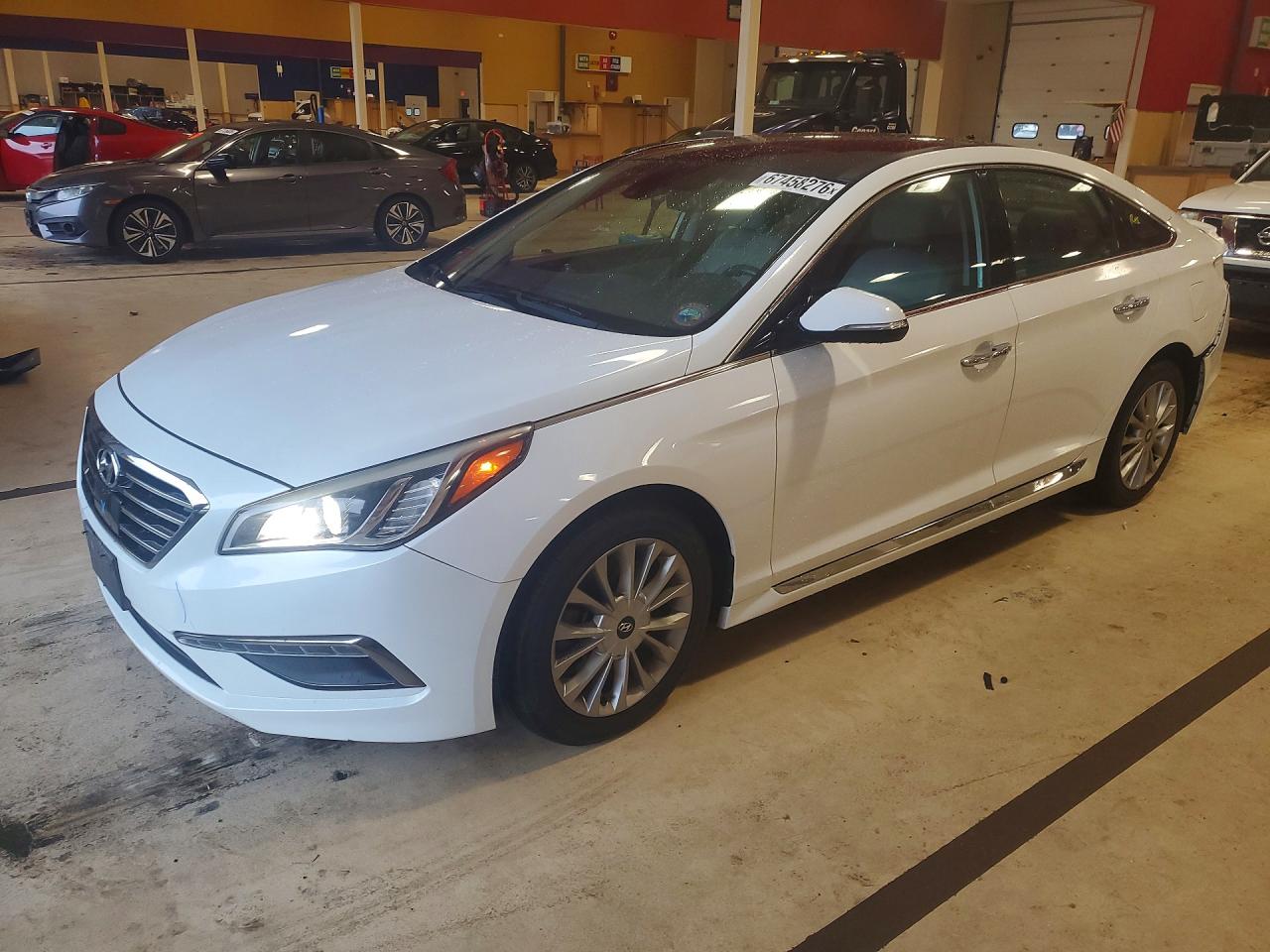2015 Hyundai Sonata Limited White vin: 5NPE34AF8FH045416