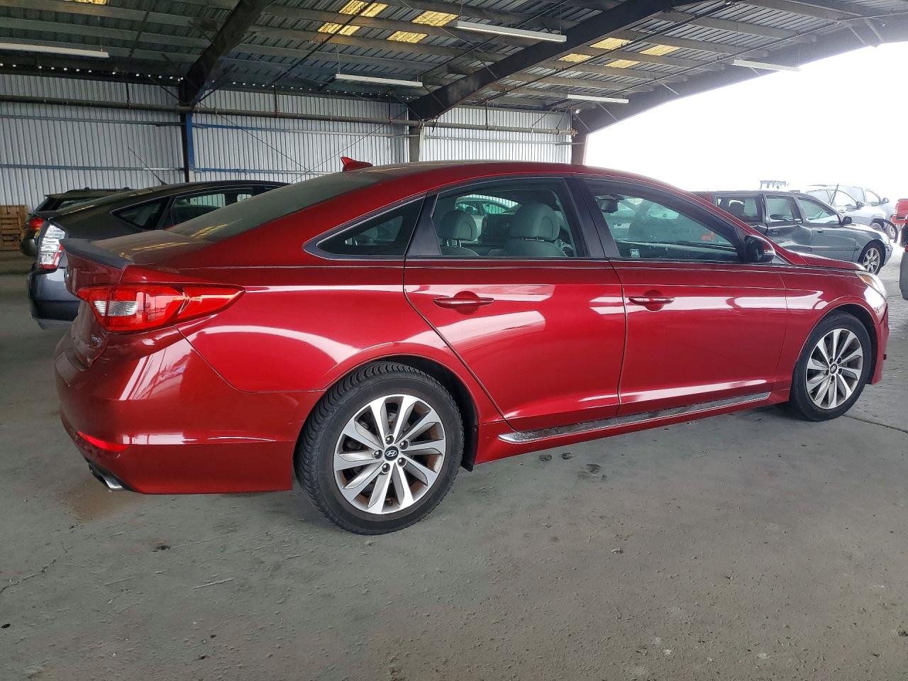 2015 Hyundai Sonata Sport Red vin: 5NPE34AF8FH046324