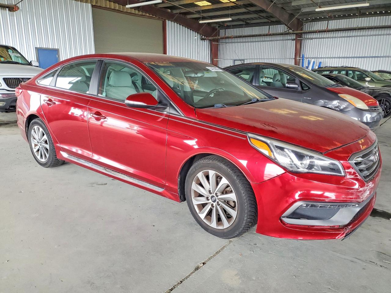 2015 Hyundai Sonata Sport Red vin: 5NPE34AF8FH046324