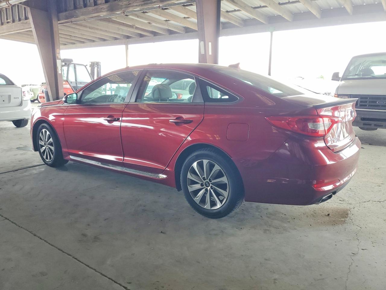 2015 Hyundai Sonata Sport Red vin: 5NPE34AF8FH046324