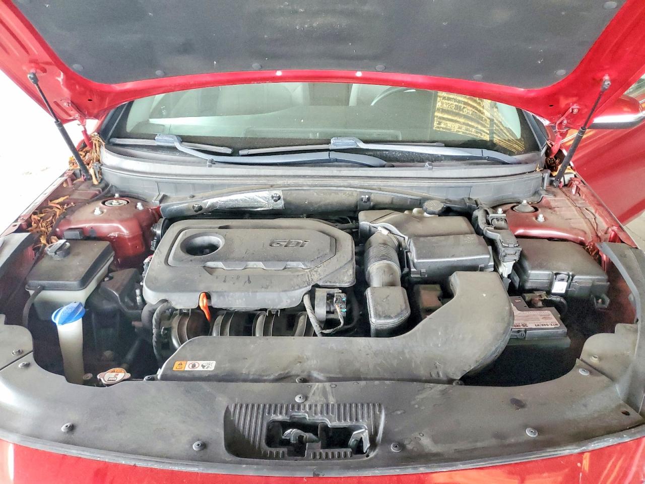 2015 Hyundai Sonata Sport Red vin: 5NPE34AF8FH046324