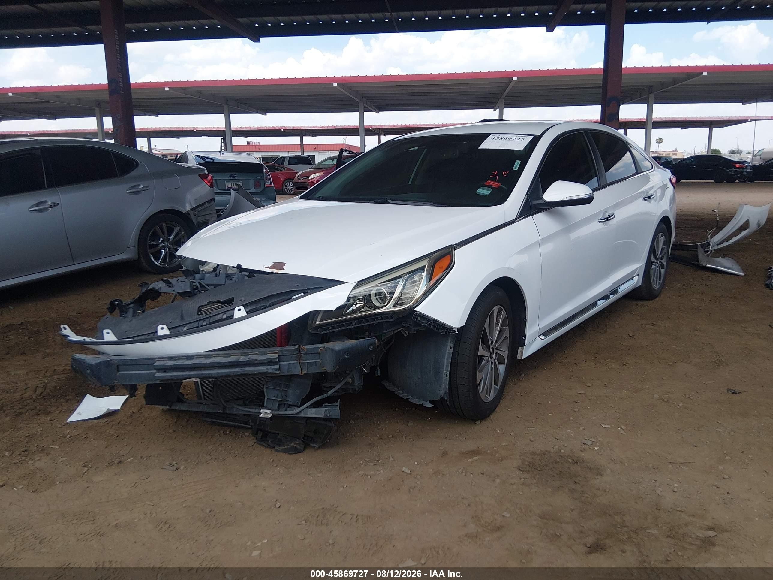 2015 Hyundai Sonata Sport White vin: 5NPE34AF8FH046937