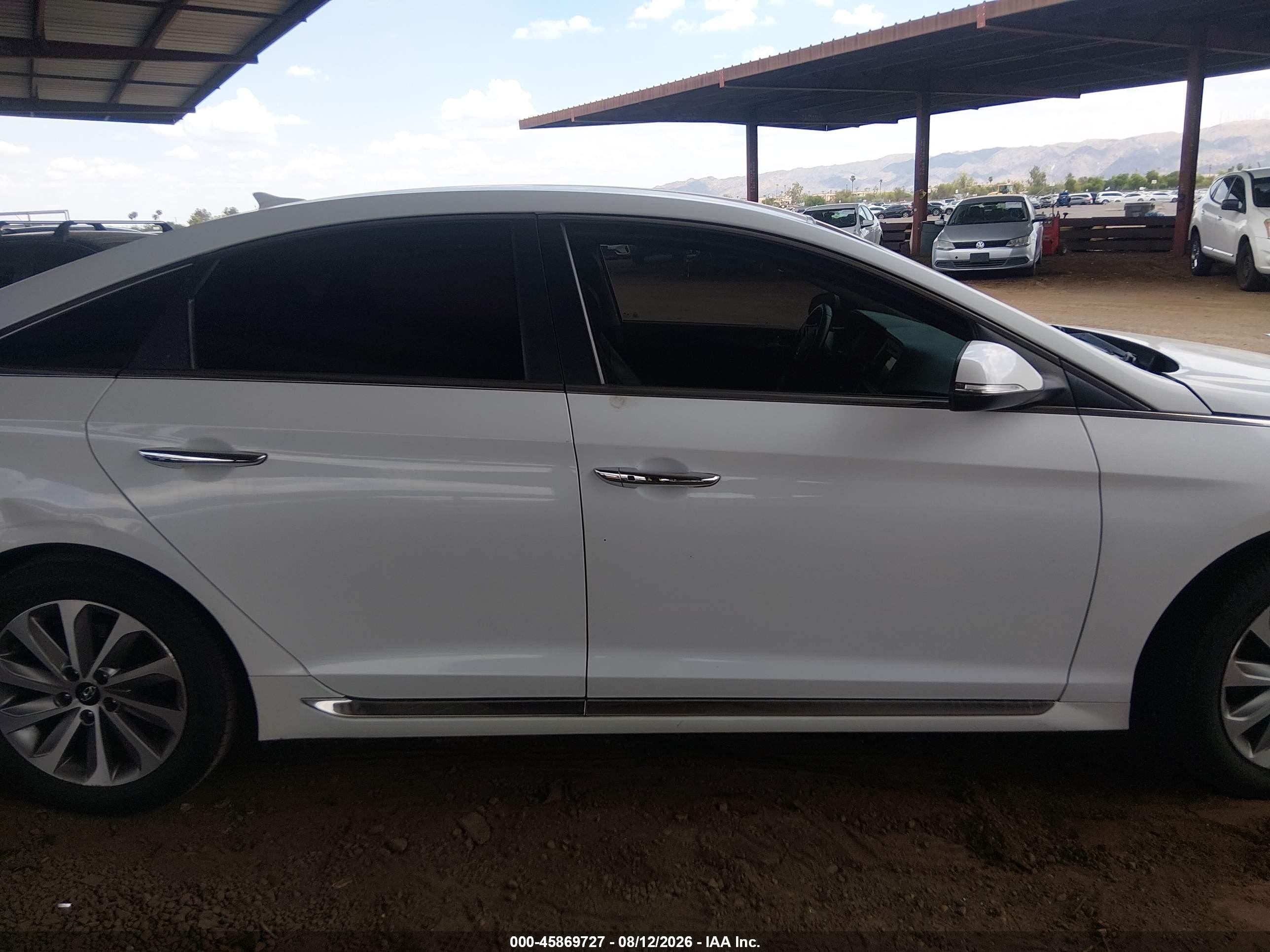 2015 Hyundai Sonata Sport White vin: 5NPE34AF8FH046937