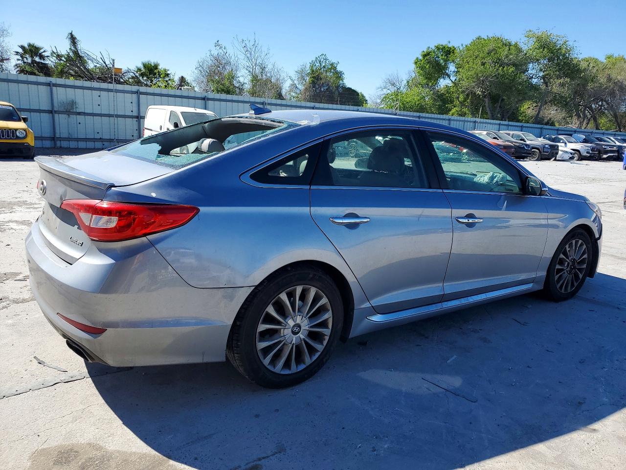 2015 Hyundai Sonata Limited Gray vin: 5NPE34AF8FH049224