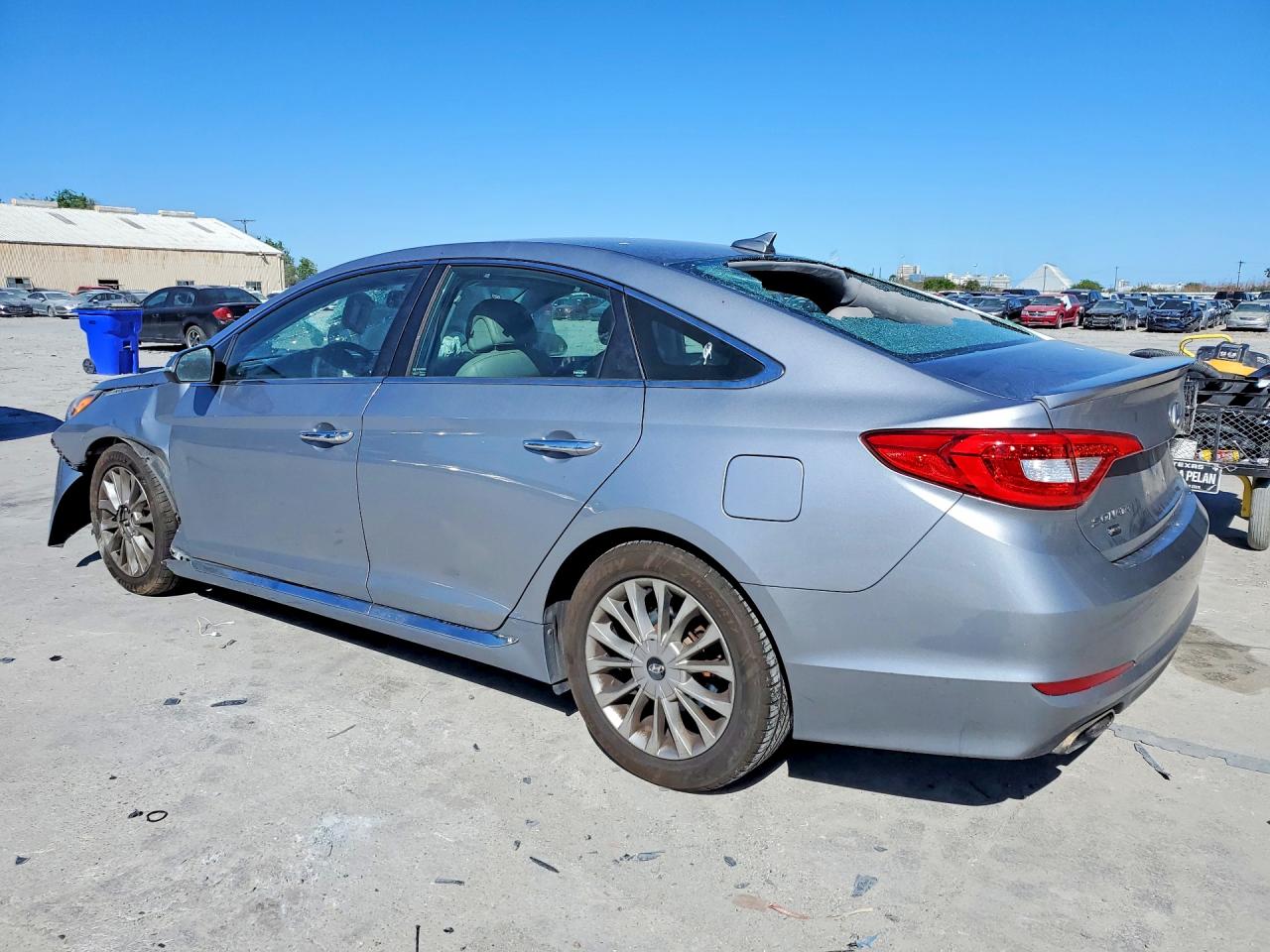 2015 Hyundai Sonata Limited Gray vin: 5NPE34AF8FH049224