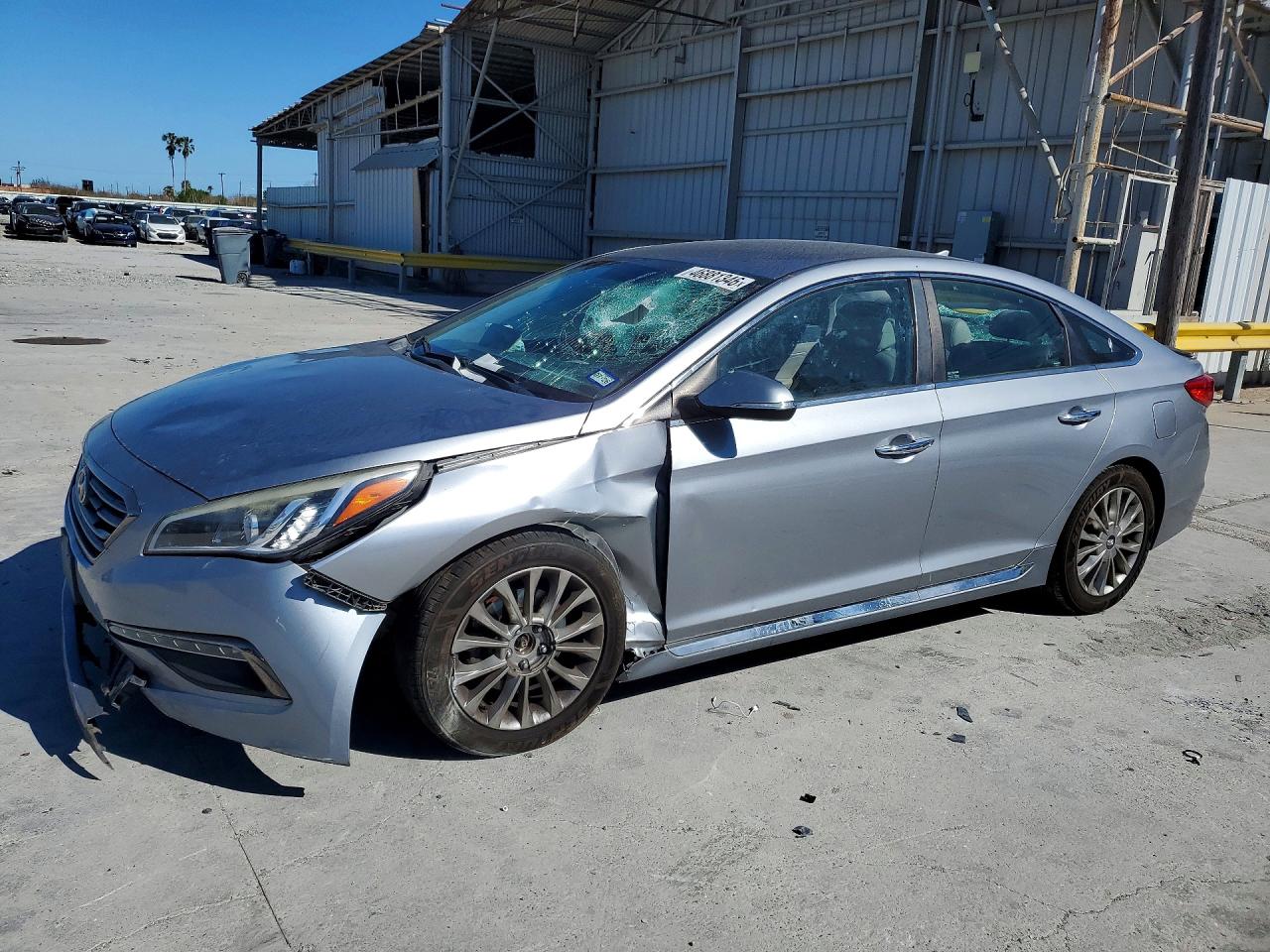 2015 Hyundai Sonata Limited Gray vin: 5NPE34AF8FH049224