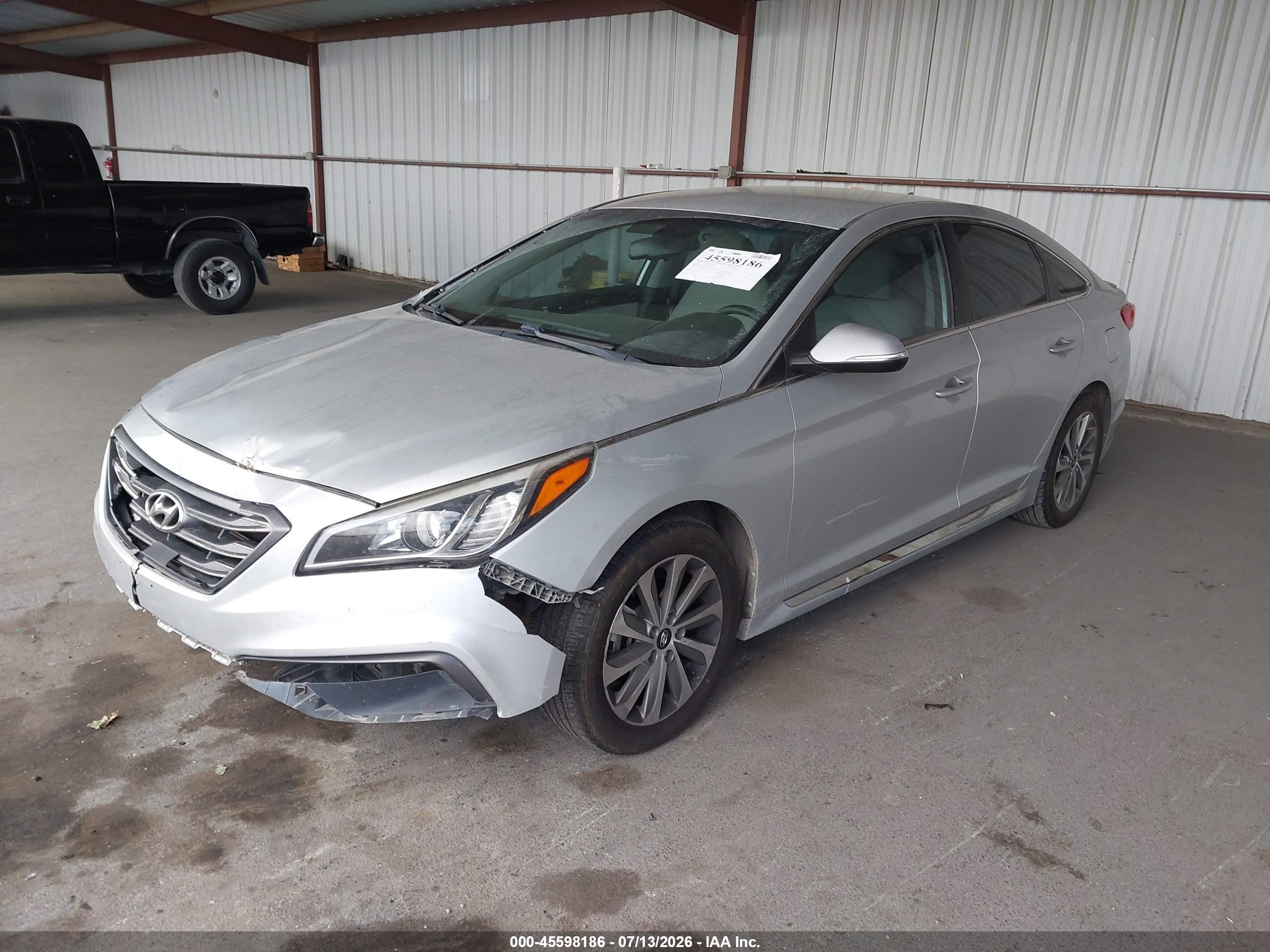 2015 Hyundai Sonata Sport Silver vin: 5NPE34AF8FH050423