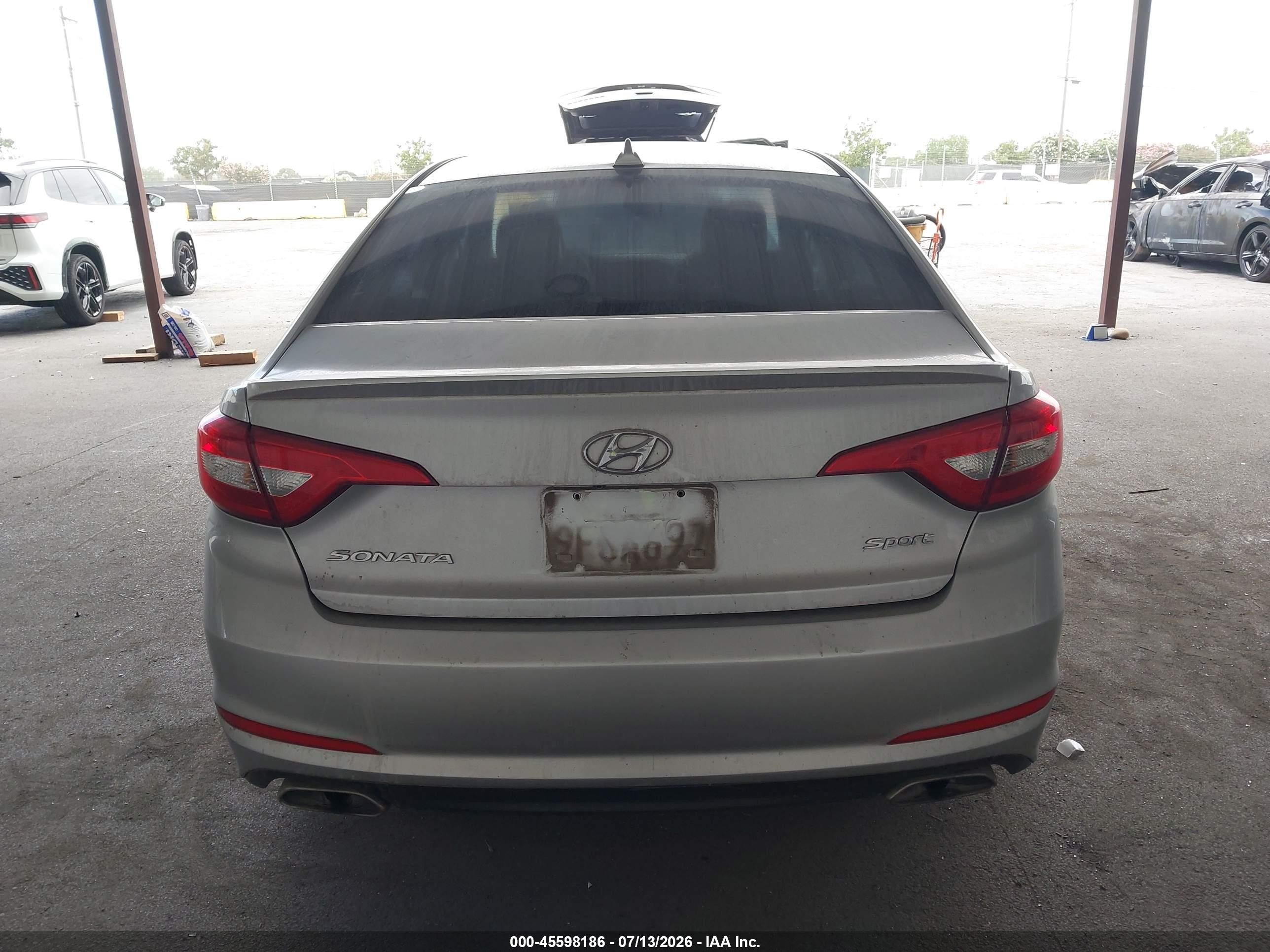 2015 Hyundai Sonata Sport Silver vin: 5NPE34AF8FH050423