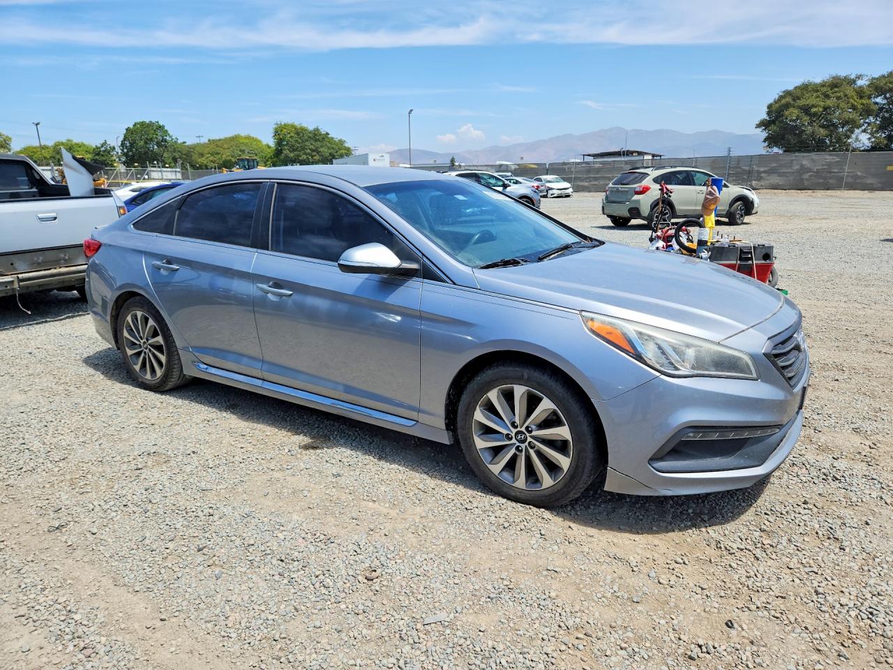 2015 Hyundai Sonata Sport Silver vin: 5NPE34AF8FH052611