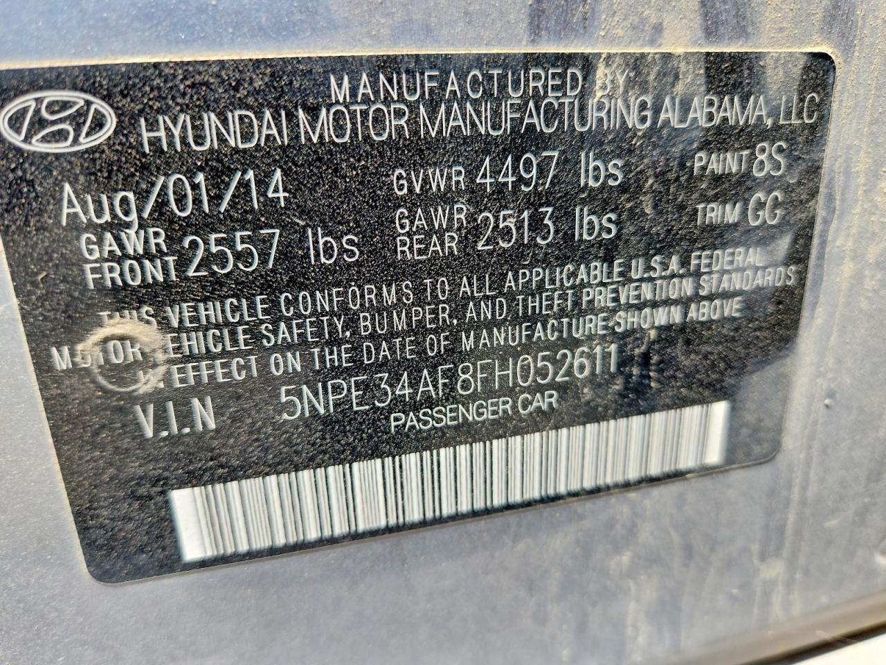2015 Hyundai Sonata Sport Silver vin: 5NPE34AF8FH052611
