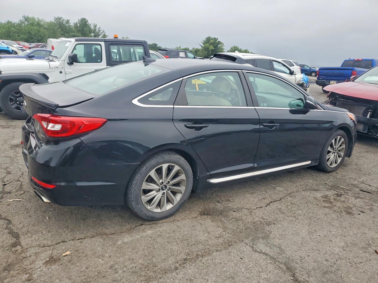 2015 Hyundai Sonata Sport Black vin: 5NPE34AF8FH056495