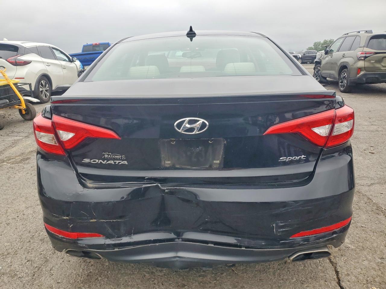 2015 Hyundai Sonata Sport Black vin: 5NPE34AF8FH056495