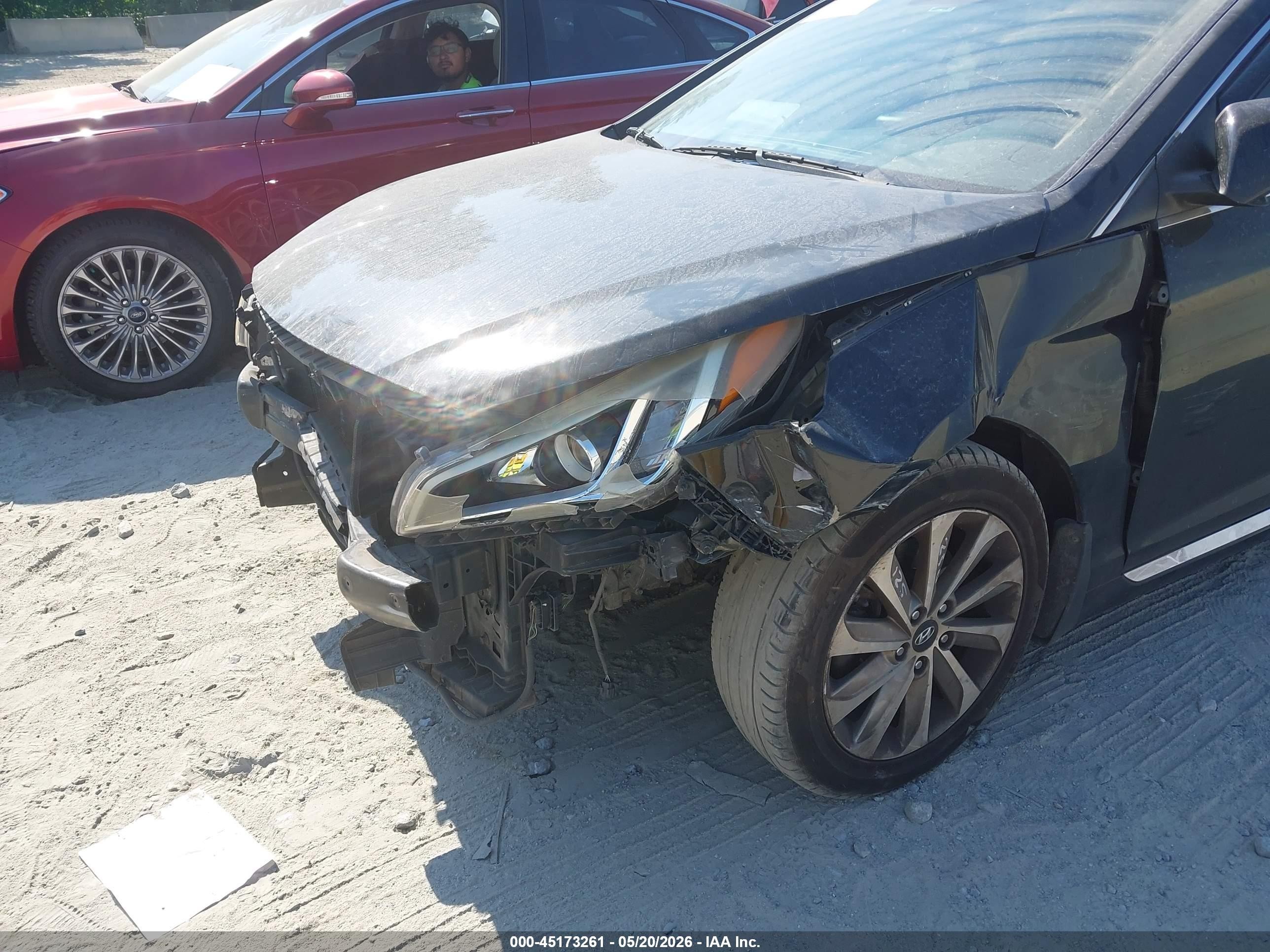 2015 Hyundai Sonata Sport Черный vin: 5NPE34AF8FH061065