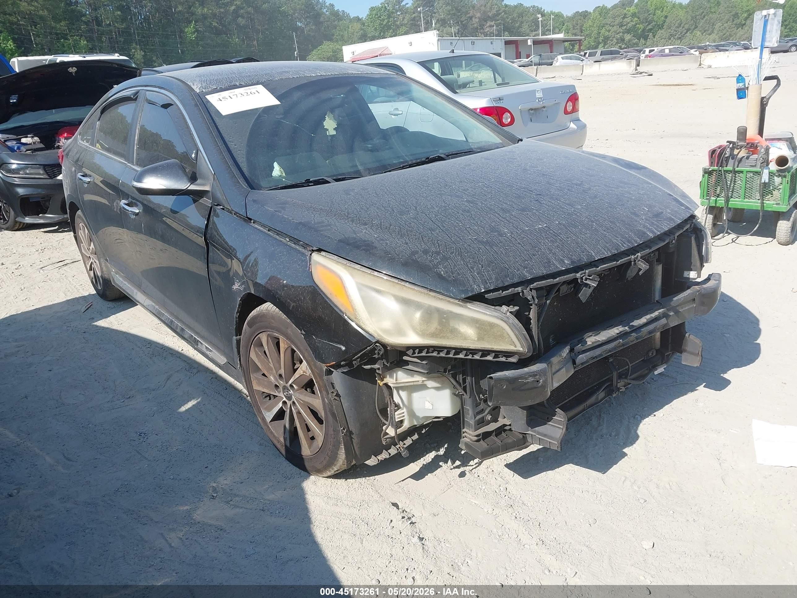 2015 Hyundai Sonata Sport Black vin: 5NPE34AF8FH061065