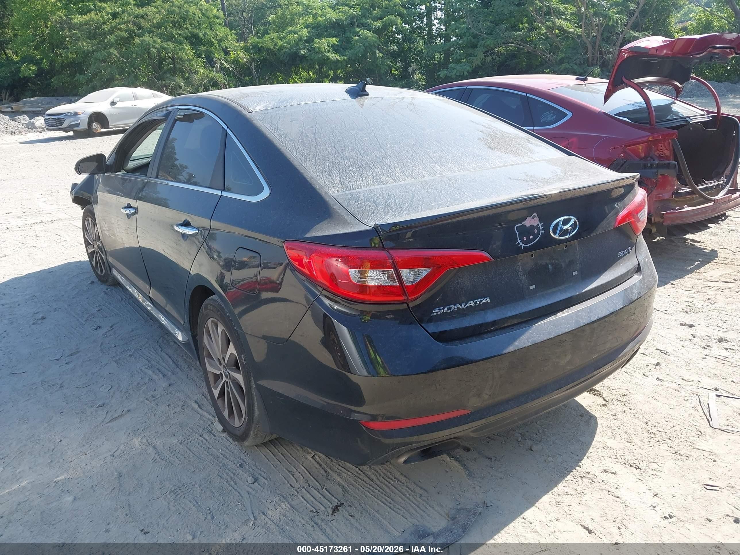 2015 Hyundai Sonata Sport Черный vin: 5NPE34AF8FH061065