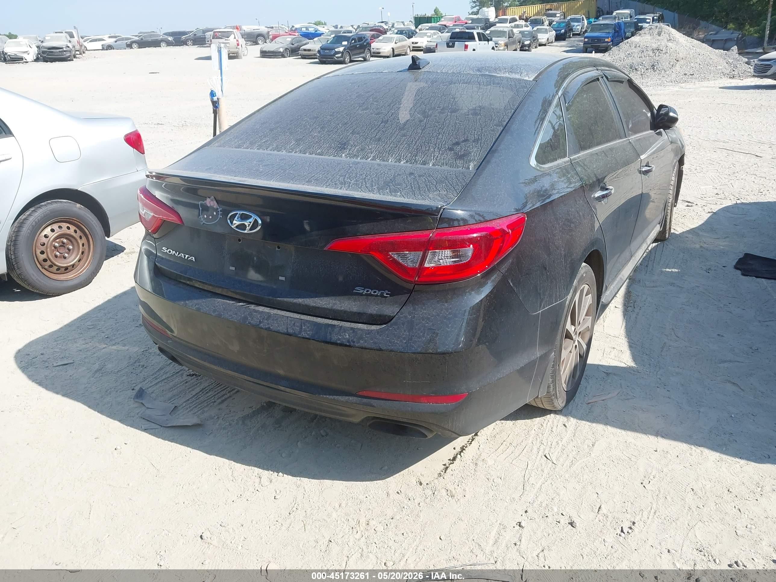 2015 Hyundai Sonata Sport Черный vin: 5NPE34AF8FH061065