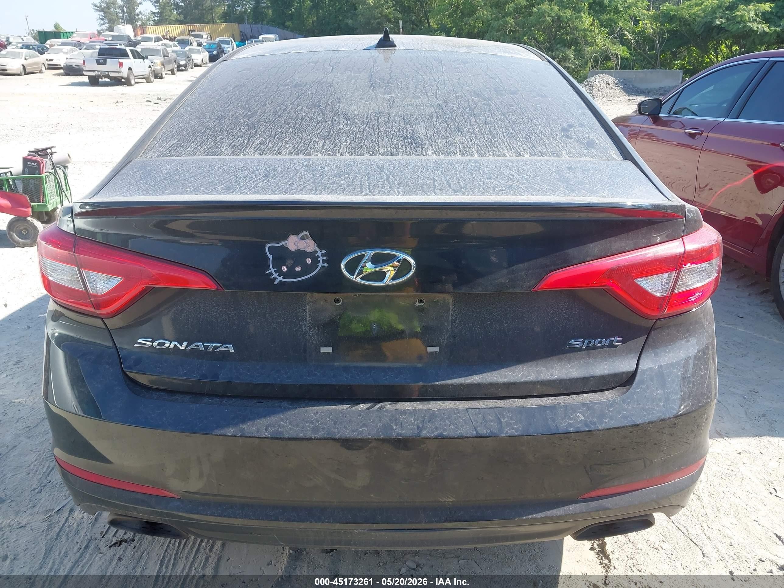 2015 Hyundai Sonata Sport Черный vin: 5NPE34AF8FH061065