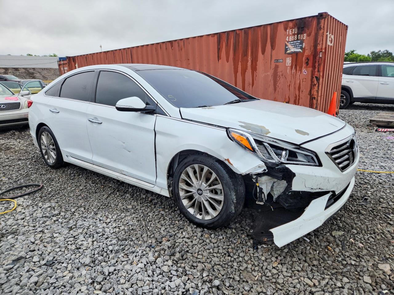 2015 Hyundai Sonata Limited Белый vin: 5NPE34AF8FH076004