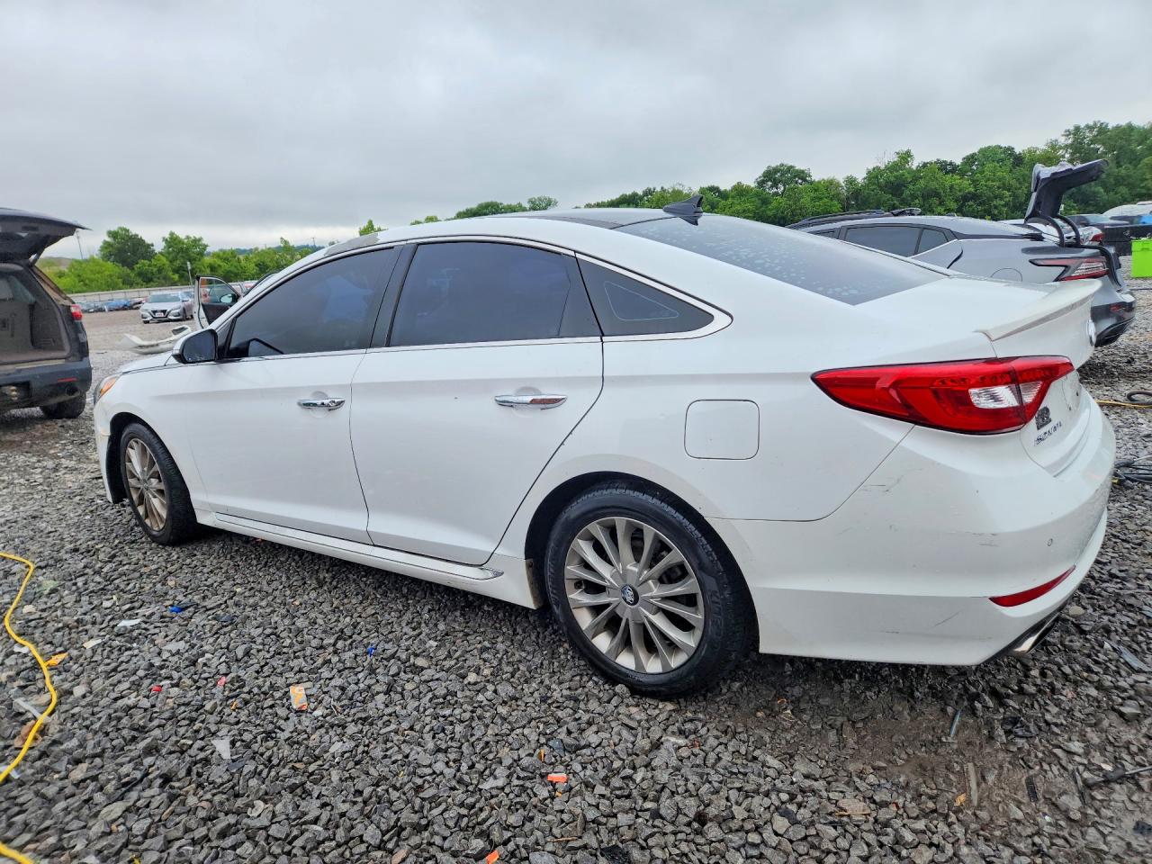 2015 Hyundai Sonata Limited Белый vin: 5NPE34AF8FH076004