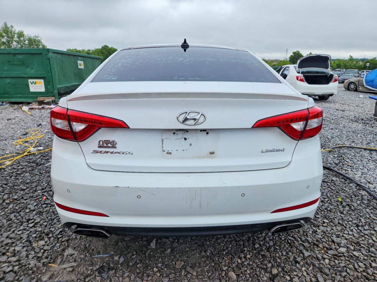 2015 Hyundai Sonata Limited Белый vin: 5NPE34AF8FH076004