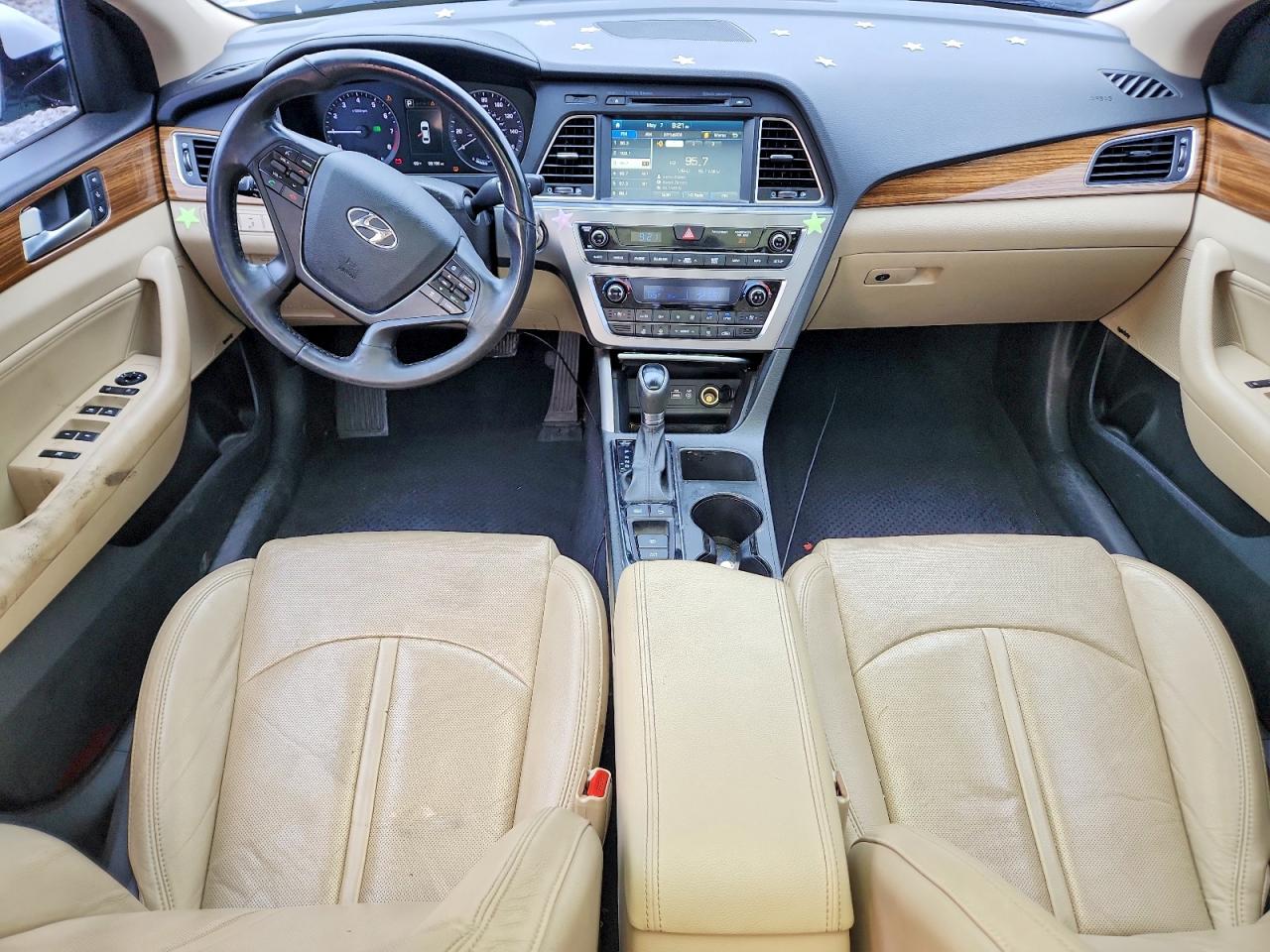 2015 Hyundai Sonata Limited Белый vin: 5NPE34AF8FH076004
