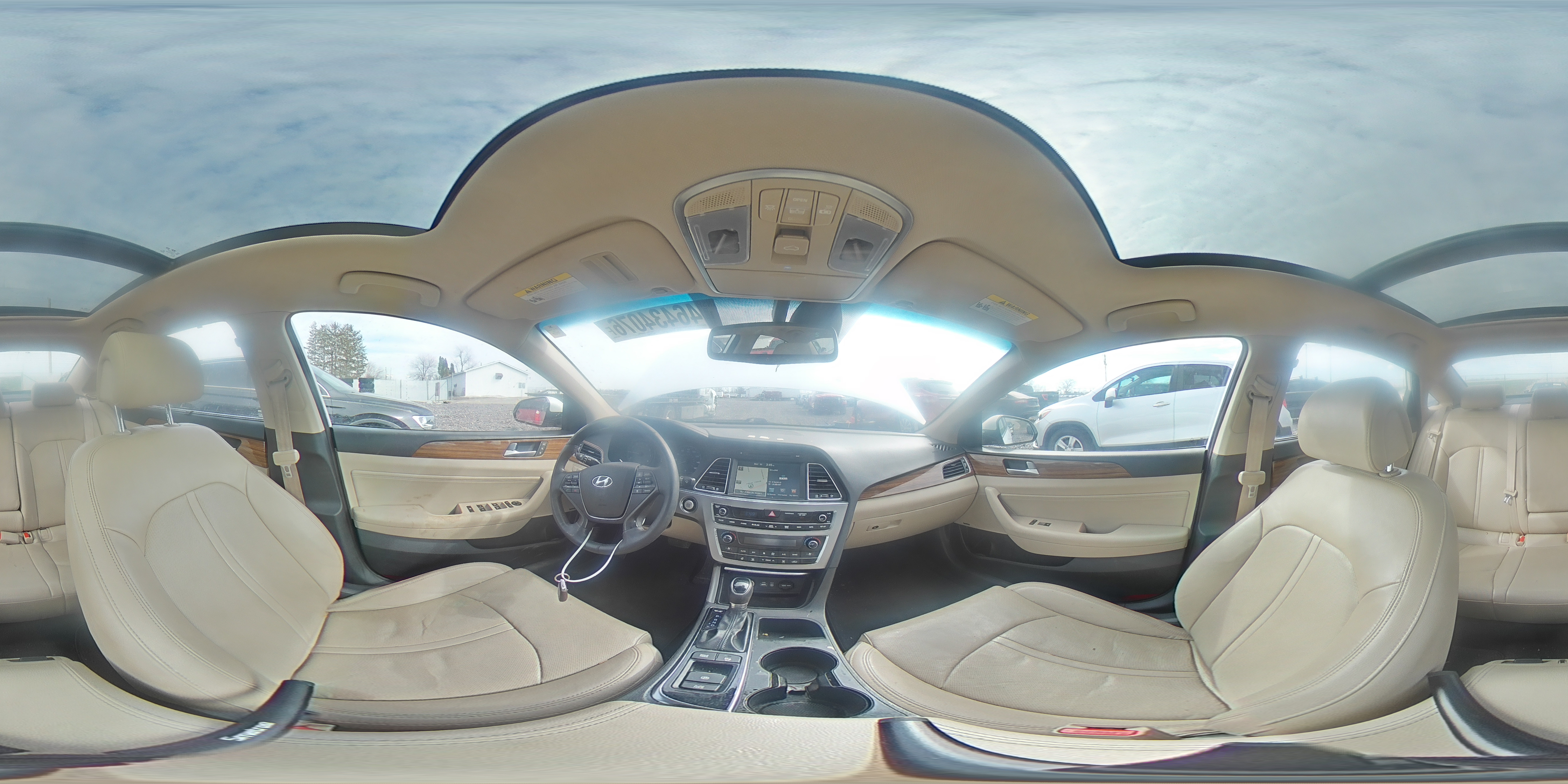 2015 Hyundai Sonata Limited White vin: 5NPE34AF8FH078092