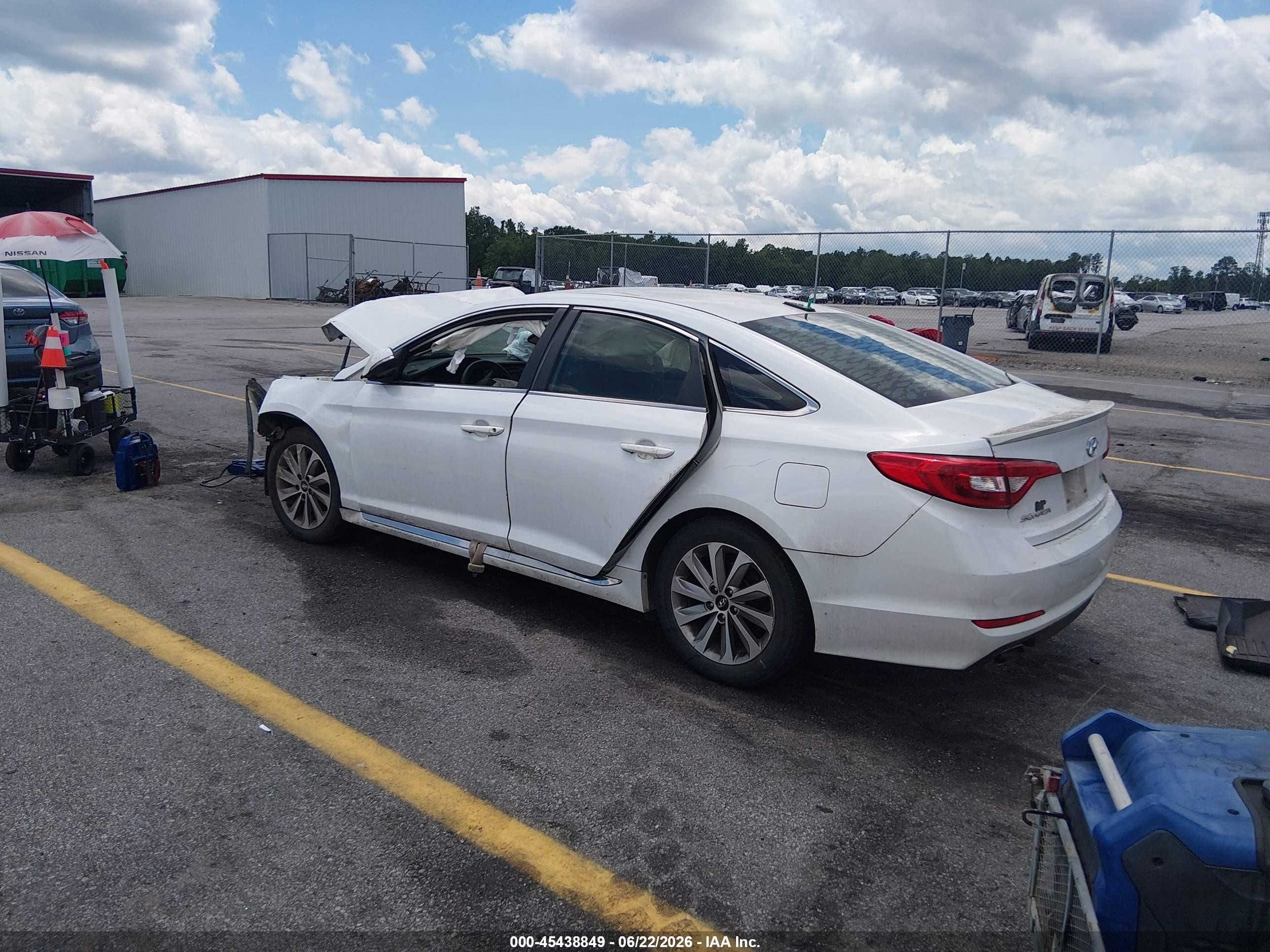 2015 Hyundai Sonata Sport White vin: 5NPE34AF8FH079002