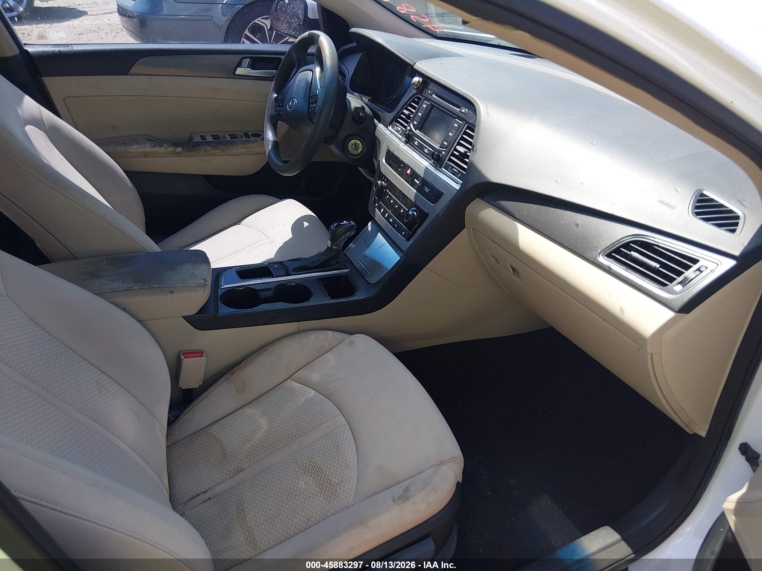 2015 Hyundai Sonata Sport White vin: 5NPE34AF8FH080764