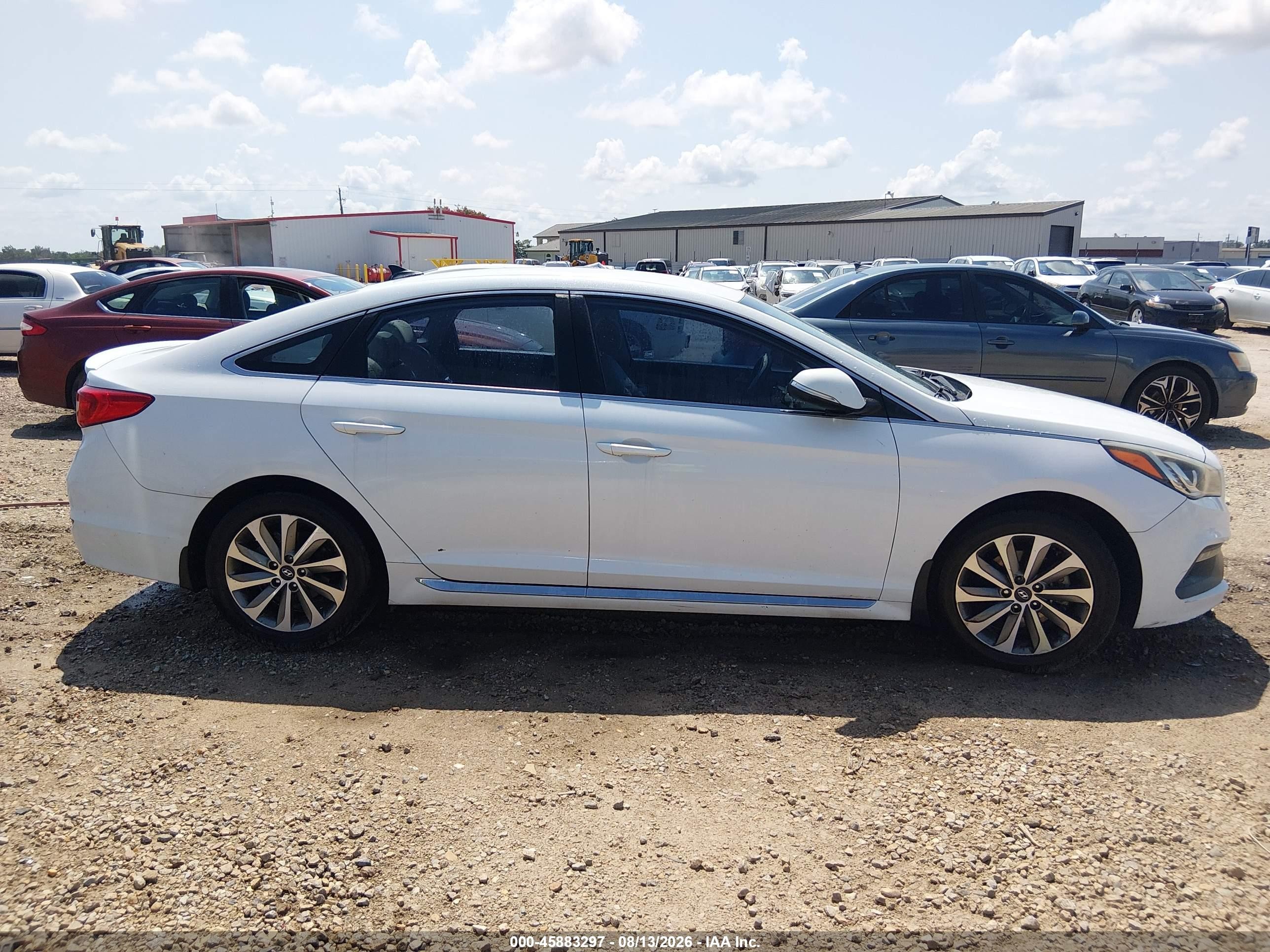 2015 Hyundai Sonata Sport White vin: 5NPE34AF8FH080764