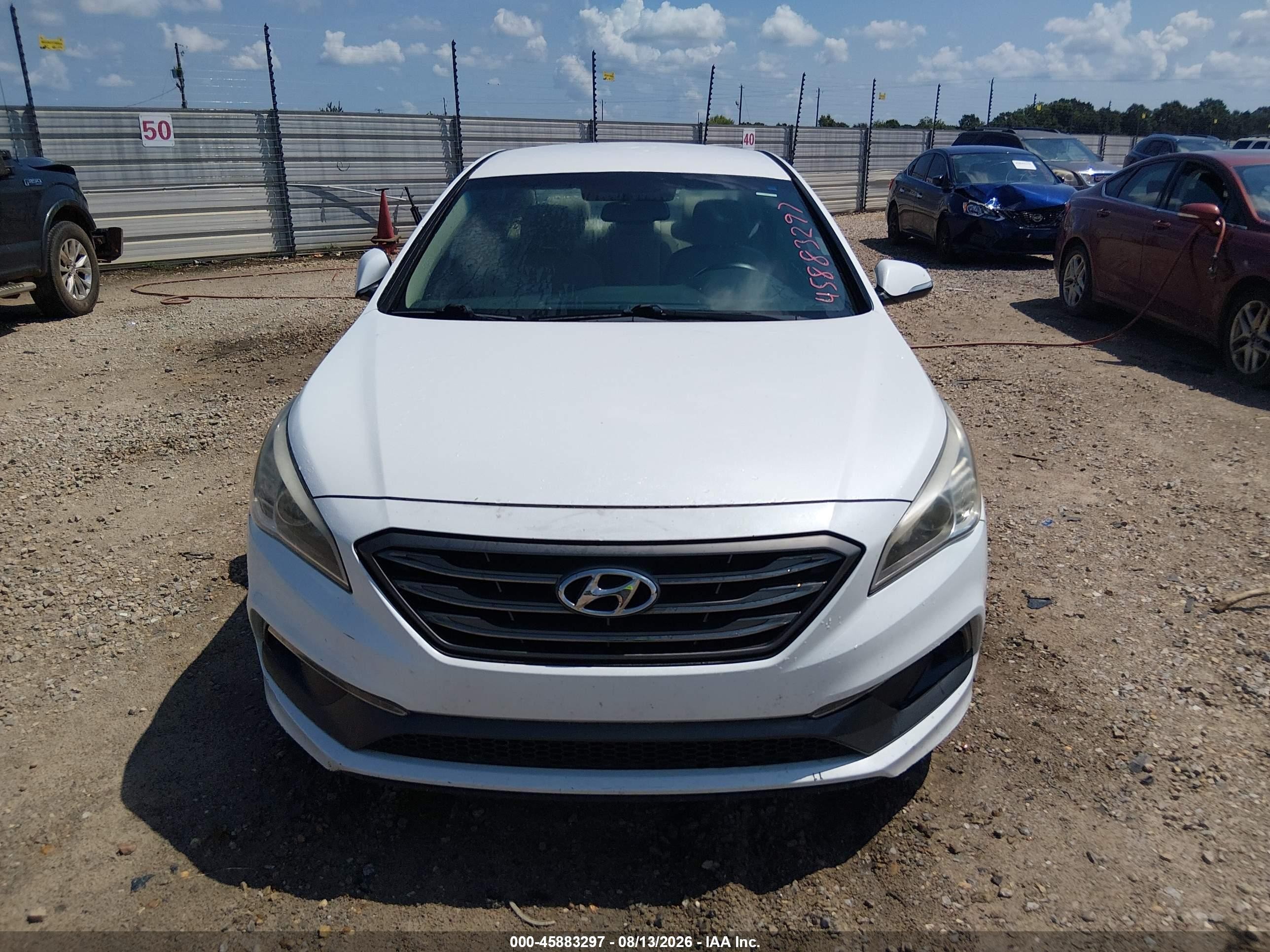 2015 Hyundai Sonata Sport White vin: 5NPE34AF8FH080764