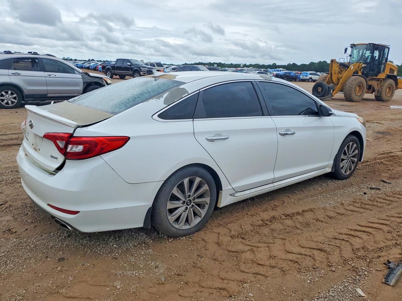 2015 Hyundai Sonata Sport Белый vin: 5NPE34AF8FH081347