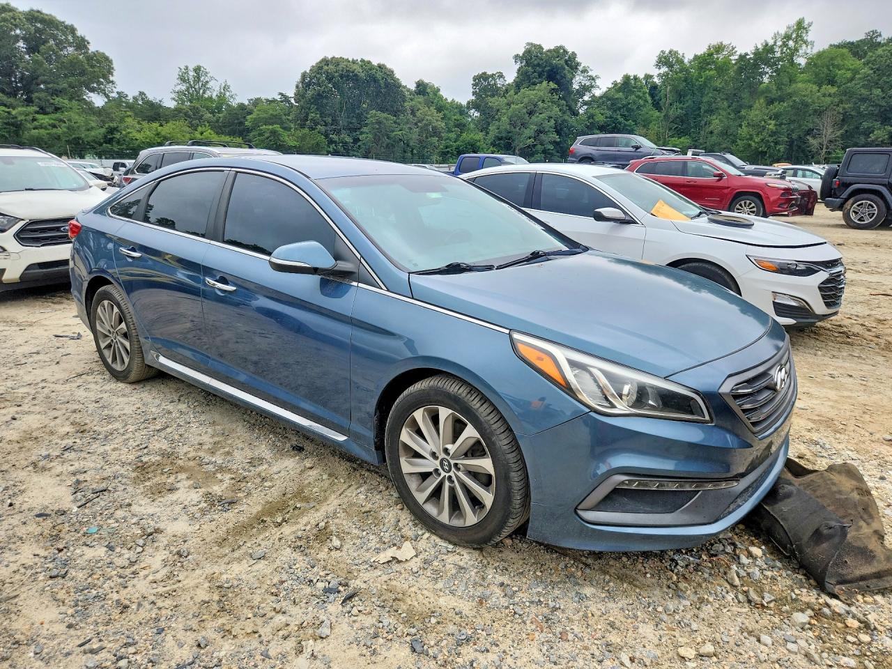 2015 Hyundai Sonata Sport Teal vin: 5NPE34AF8FH081588