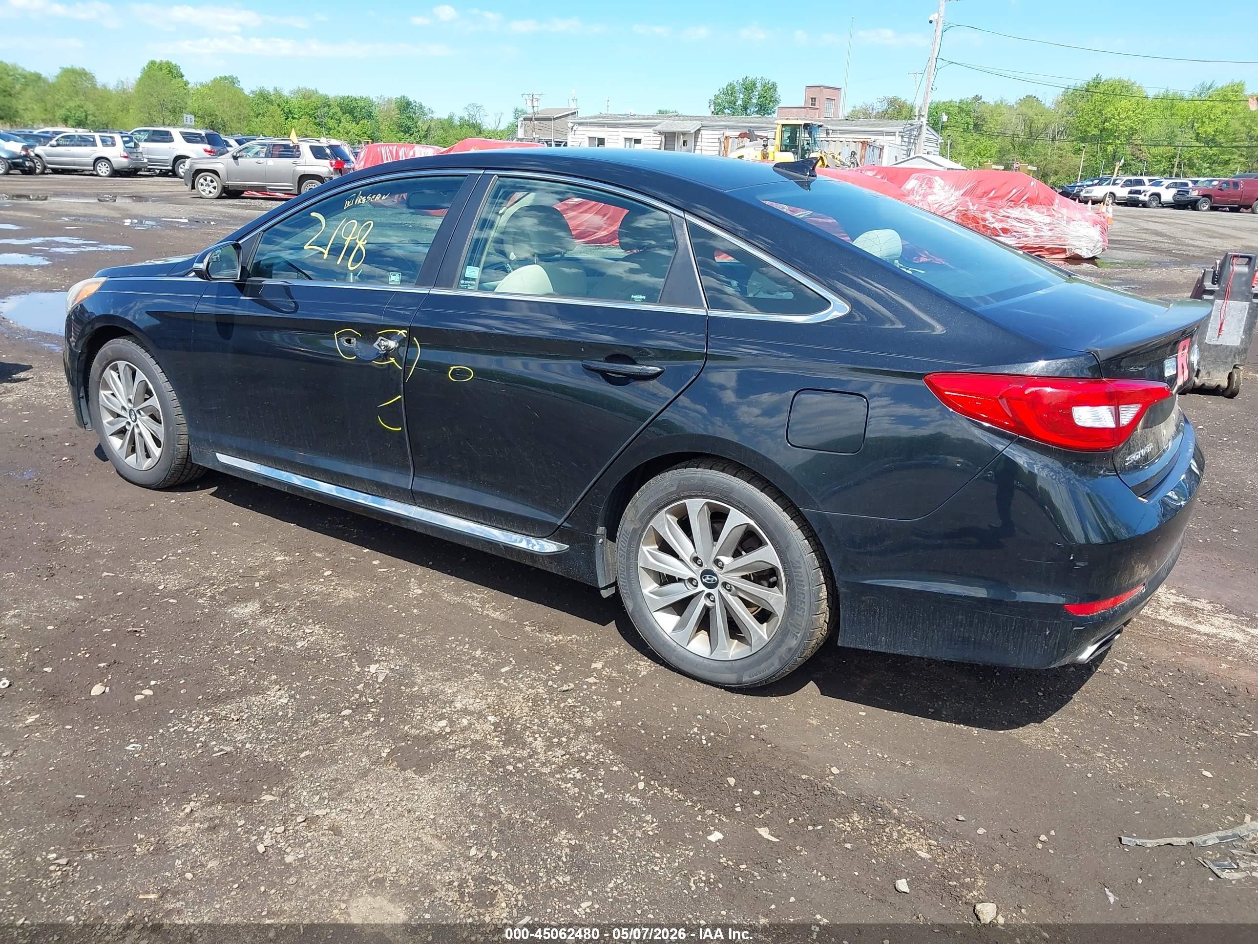 2015 Hyundai Sonata Sport Black vin: 5NPE34AF8FH082210