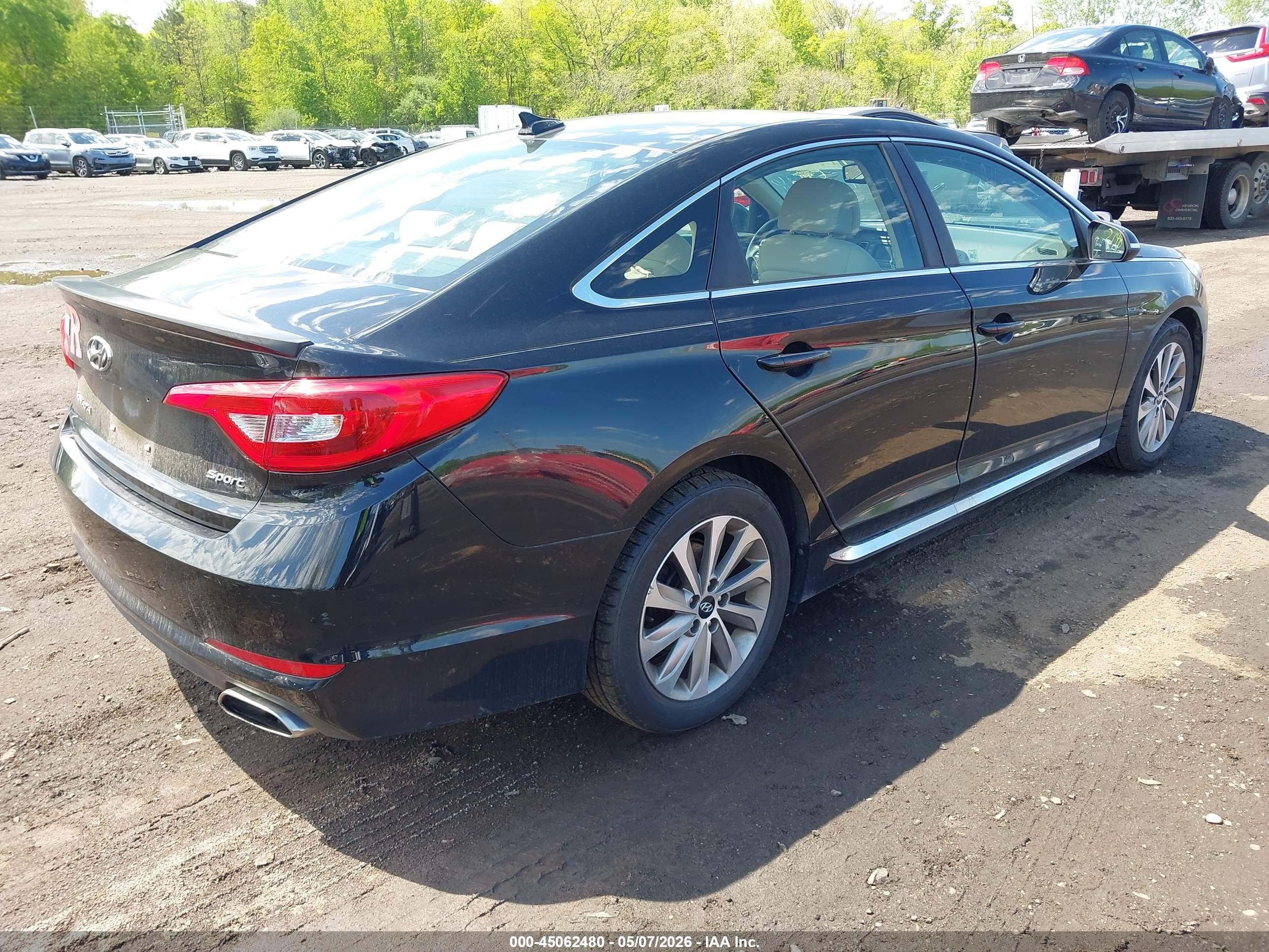 2015 Hyundai Sonata Sport Black vin: 5NPE34AF8FH082210