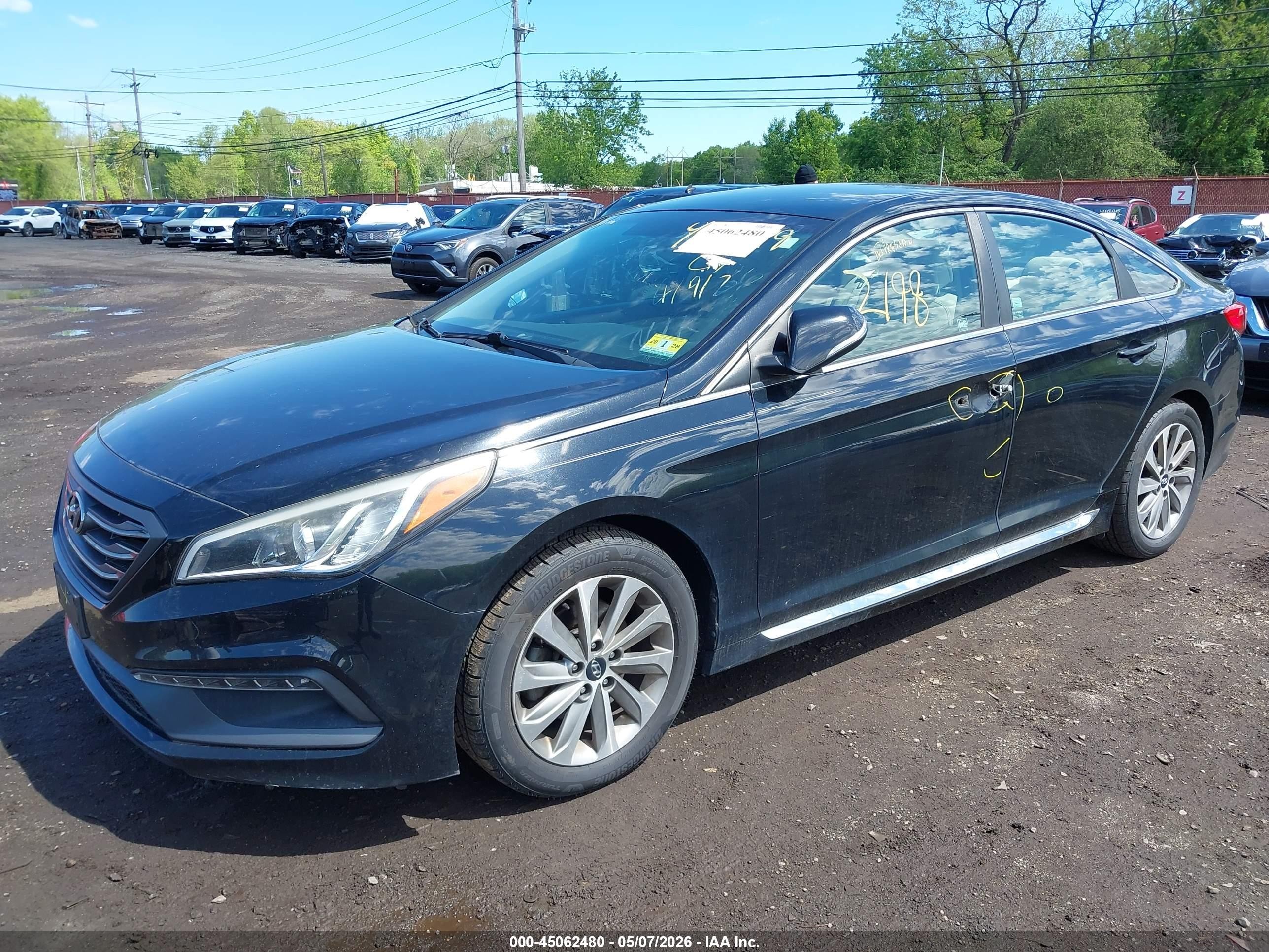 2015 Hyundai Sonata Sport Black vin: 5NPE34AF8FH082210