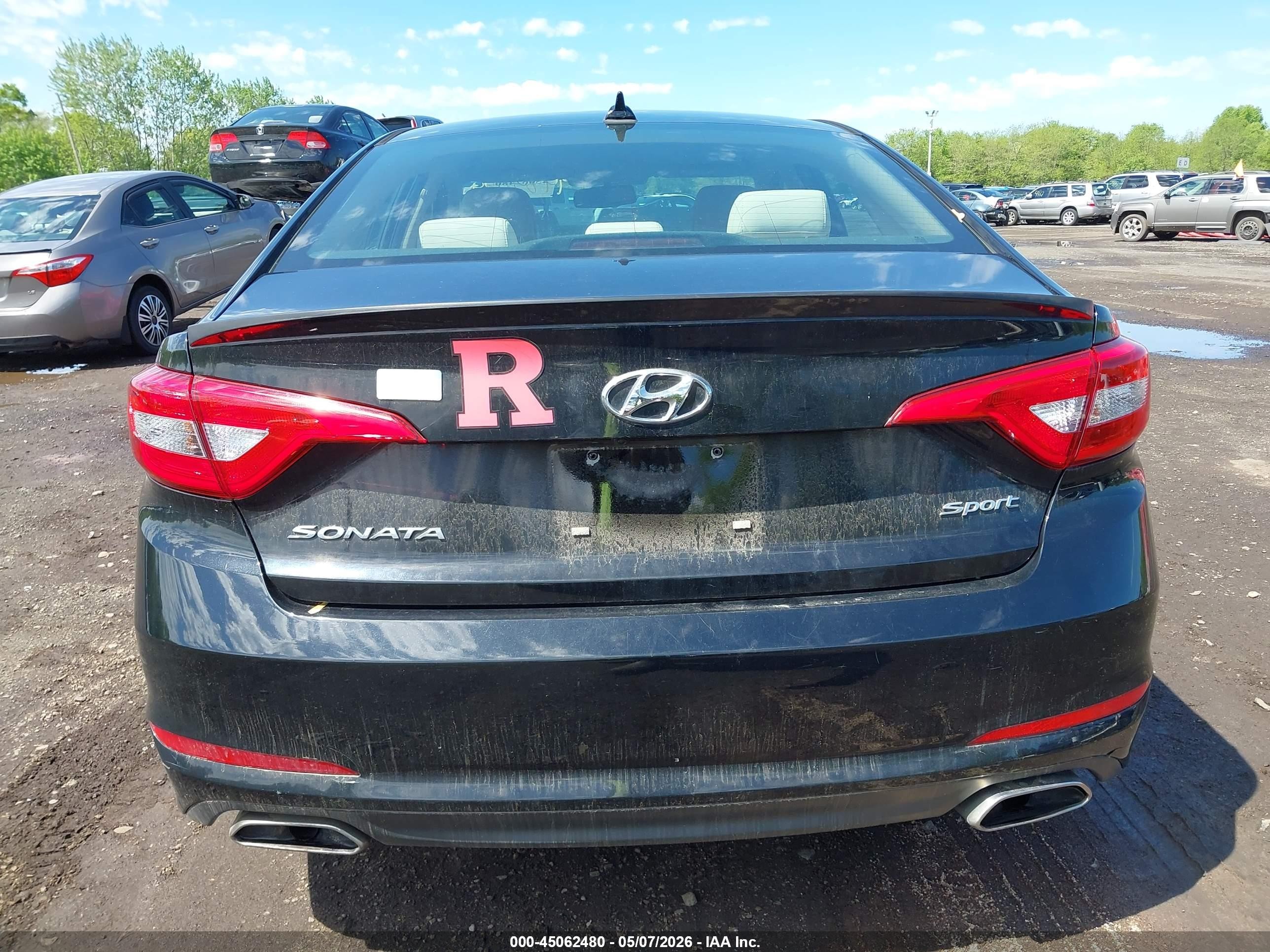 2015 Hyundai Sonata Sport Black vin: 5NPE34AF8FH082210