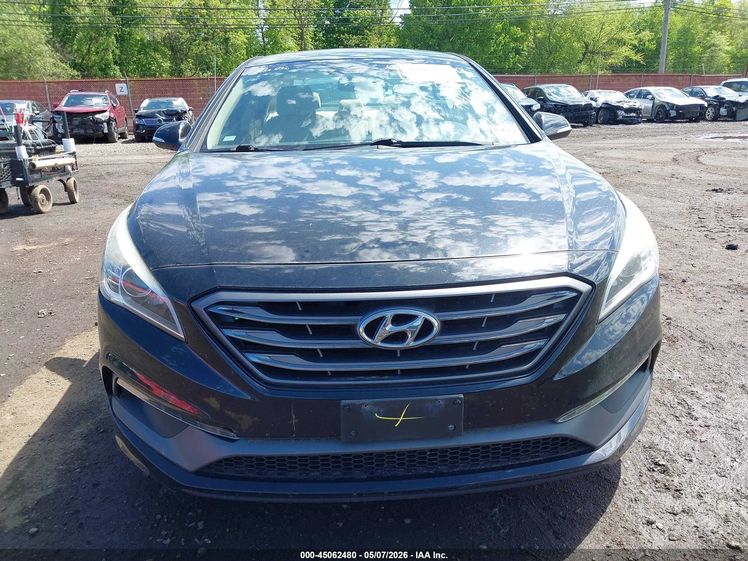 2015 Hyundai Sonata Sport Black vin: 5NPE34AF8FH082210