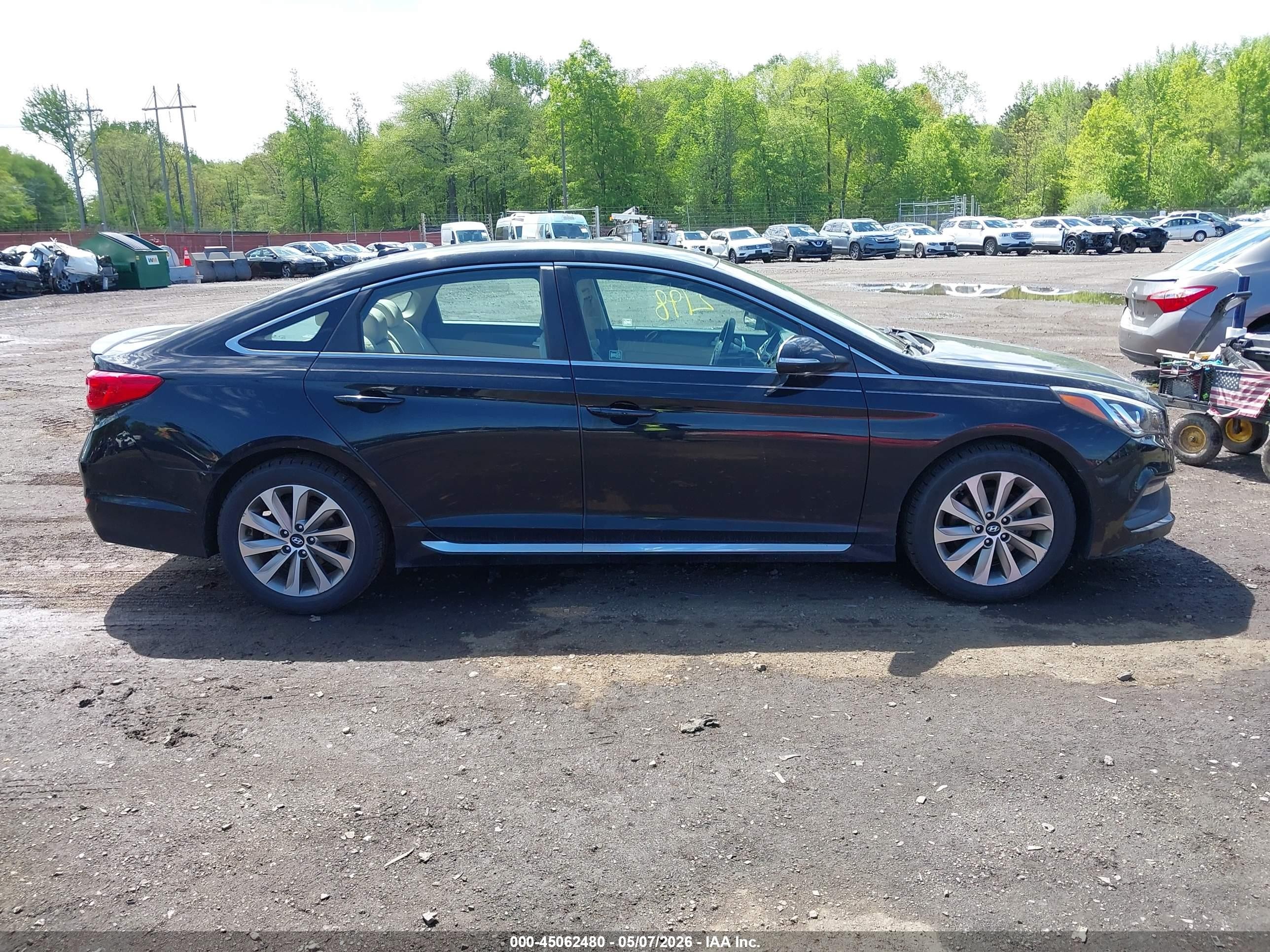 2015 Hyundai Sonata Sport Black vin: 5NPE34AF8FH082210