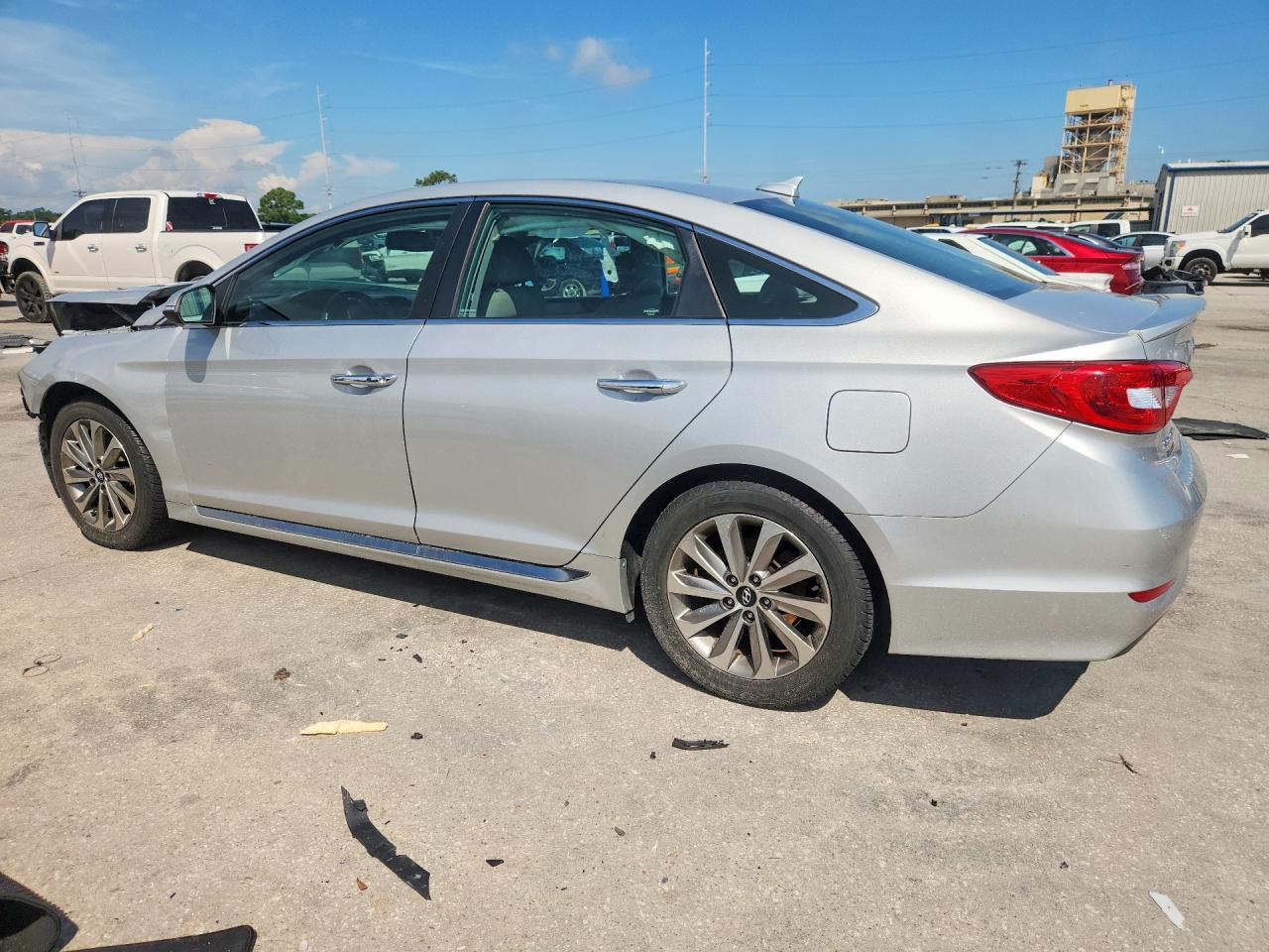 2015 Hyundai Sonata Sport Silver vin: 5NPE34AF8FH085947