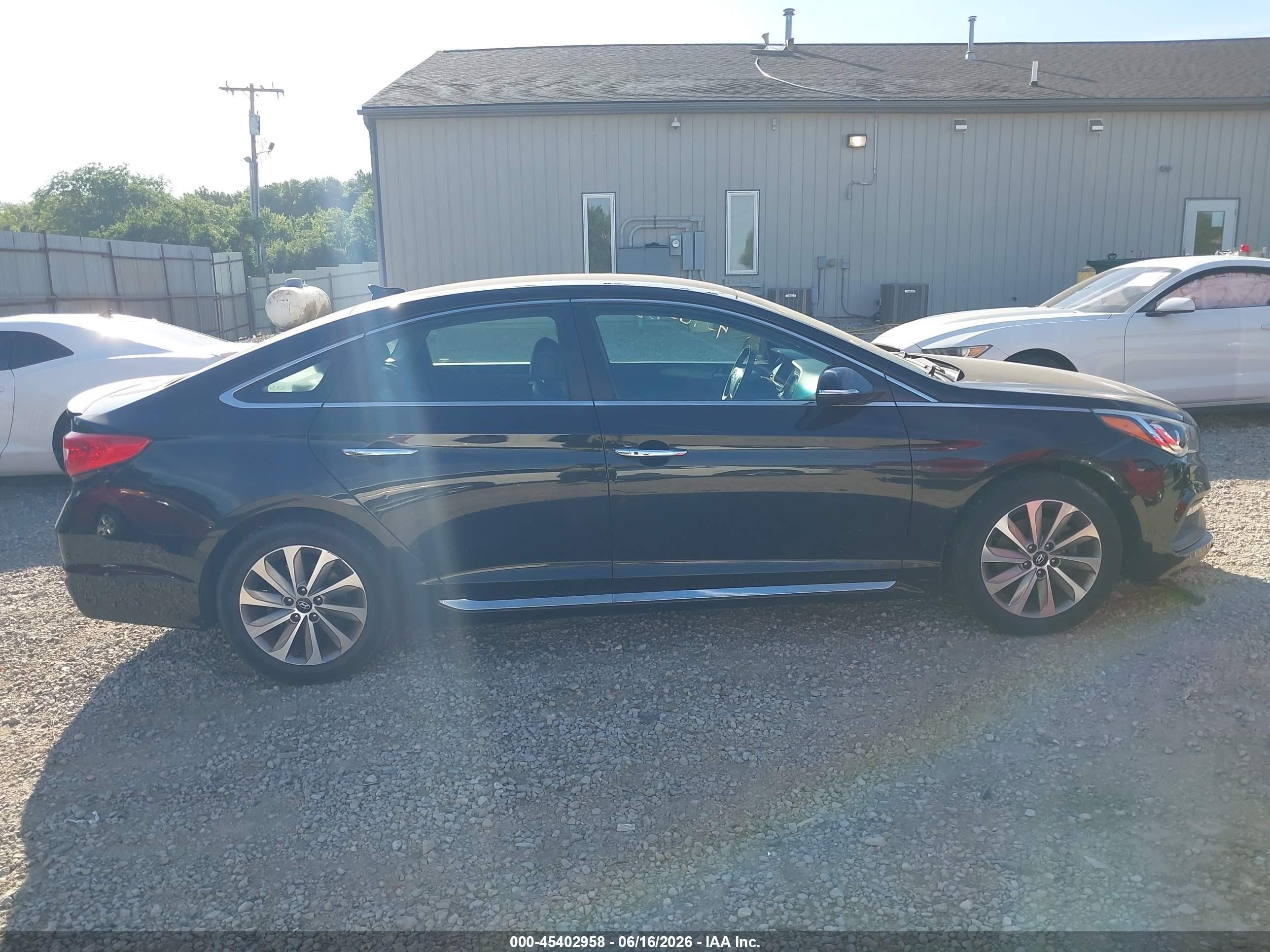 2015 Hyundai Sonata Sport Black vin: 5NPE34AF8FH092512