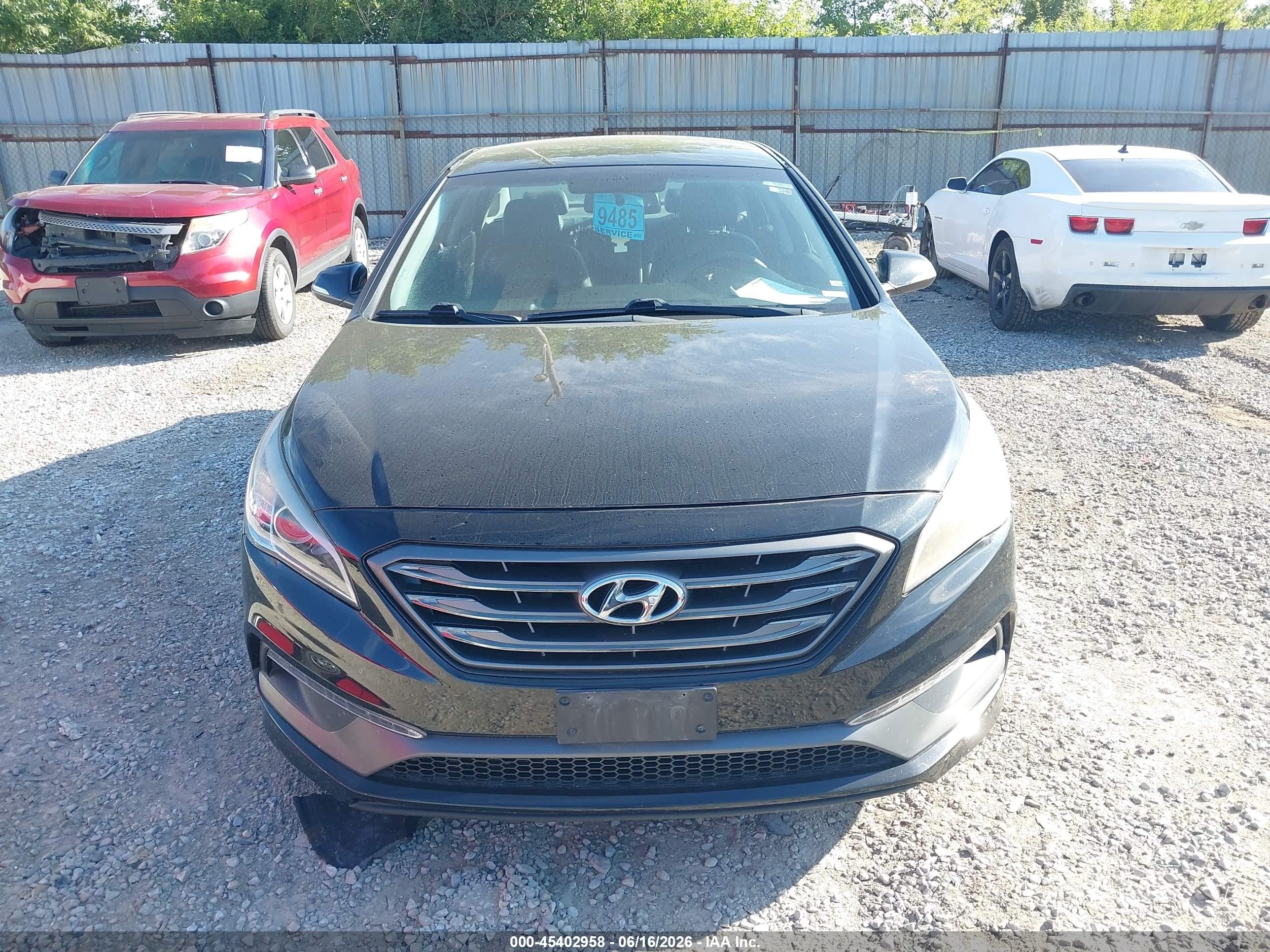 2015 Hyundai Sonata Sport Black vin: 5NPE34AF8FH092512