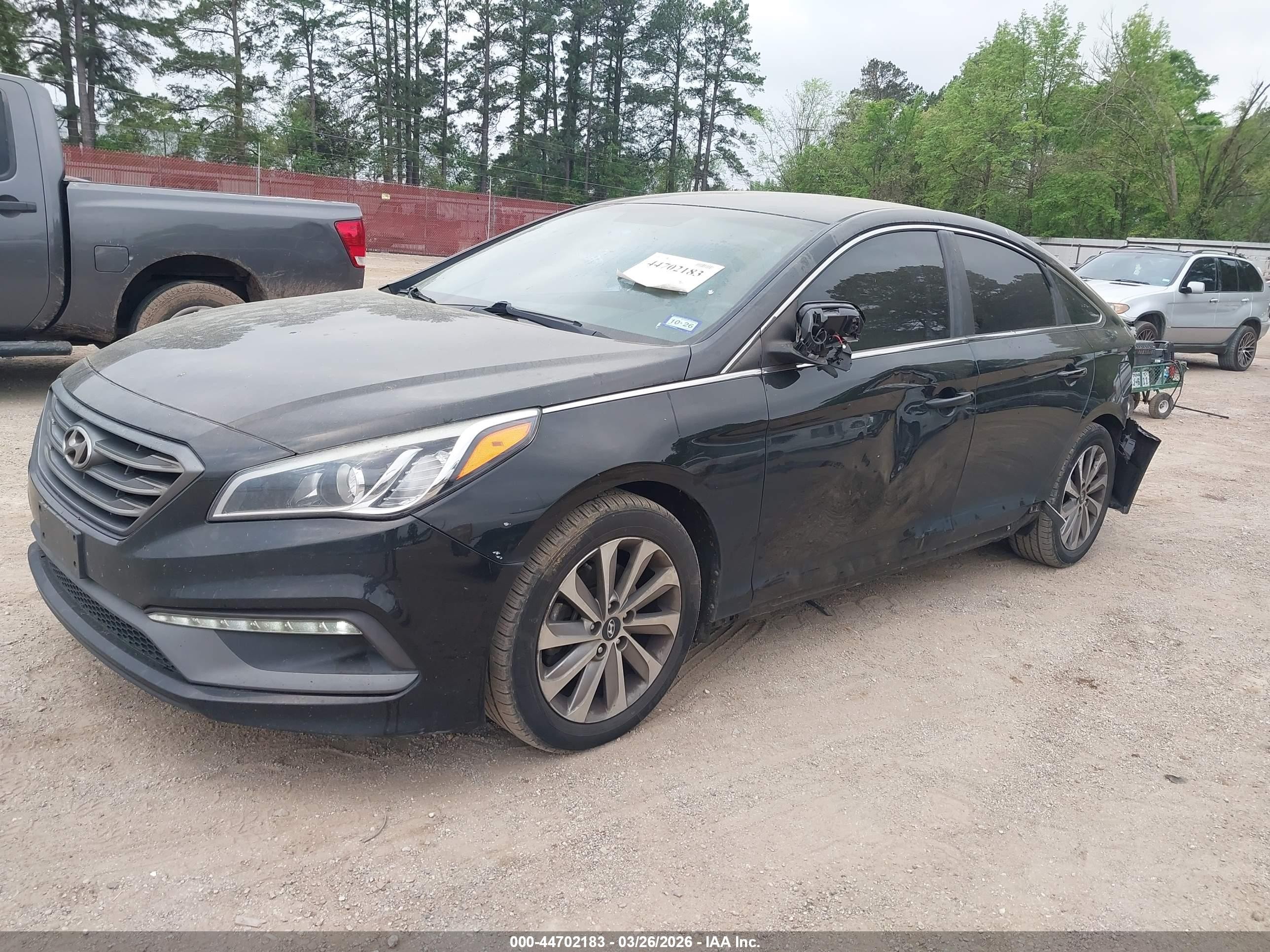 2015 Hyundai Sonata Sport Black vin: 5NPE34AF8FH093028