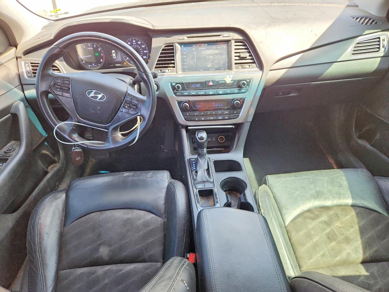 2015 Hyundai Sonata Sport White vin: 5NPE34AF8FH098682