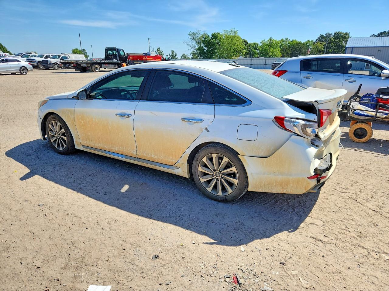2015 Hyundai Sonata Sport White vin: 5NPE34AF8FH098682