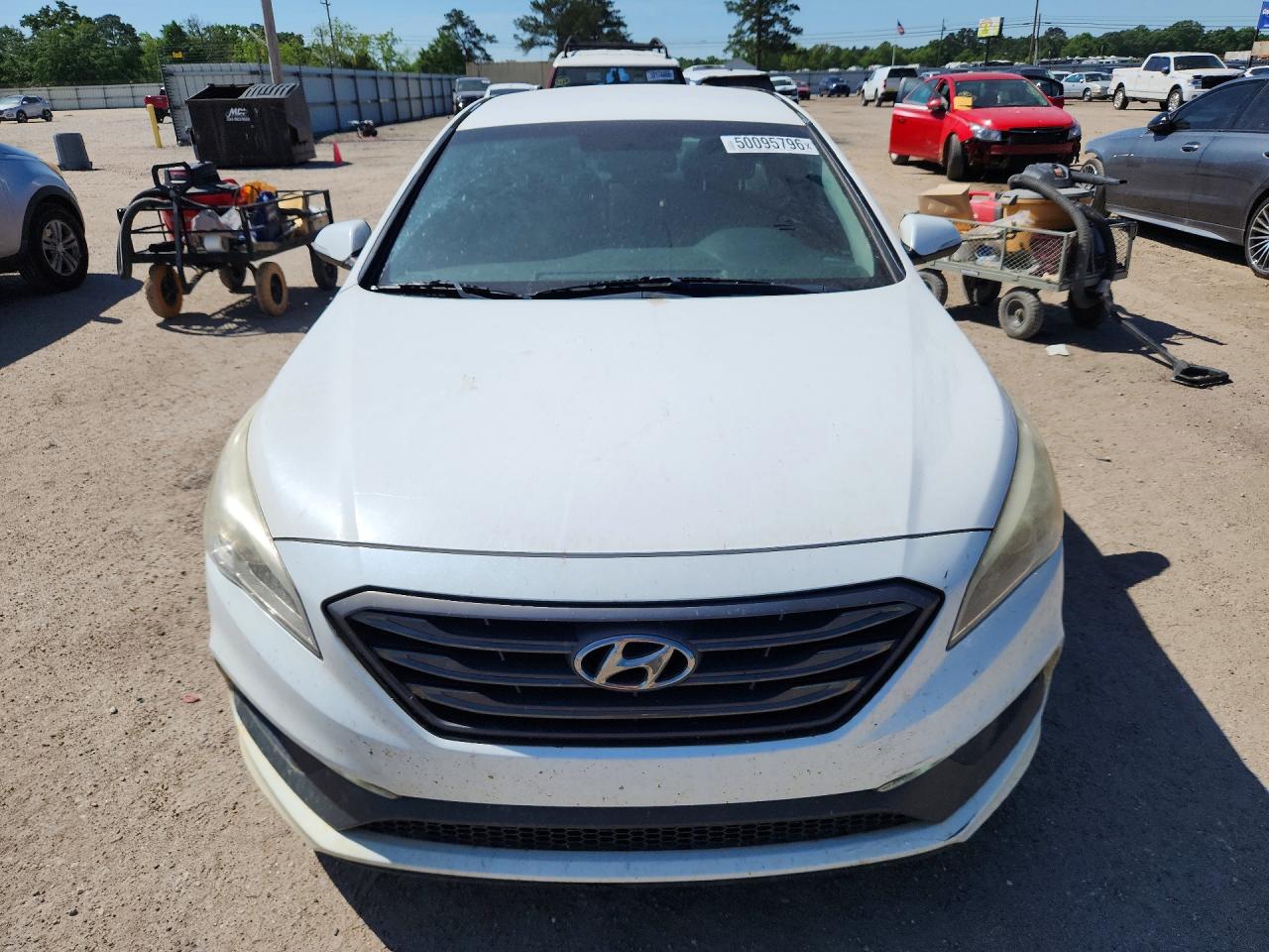2015 Hyundai Sonata Sport White vin: 5NPE34AF8FH098682