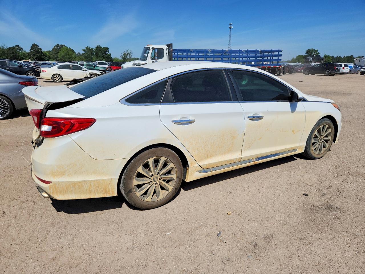 2015 Hyundai Sonata Sport White vin: 5NPE34AF8FH098682