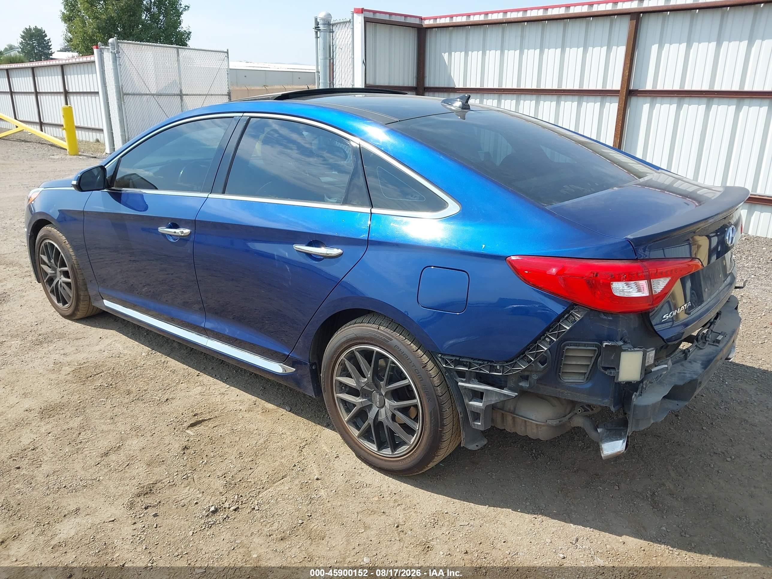 2015 Hyundai Sonata Limited Blue vin: 5NPE34AF8FH099251